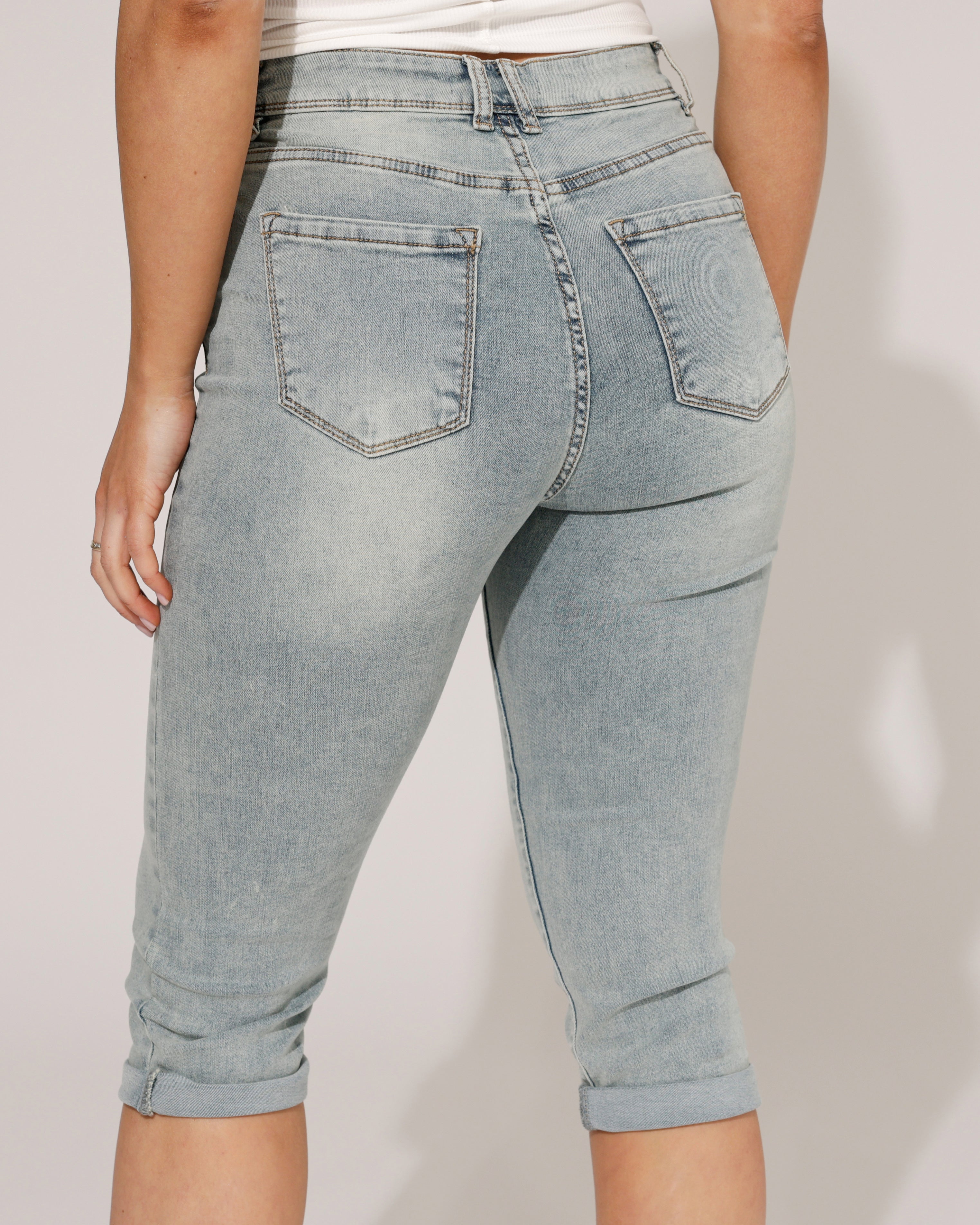 Norfy | Capri jeans Coco Blauw