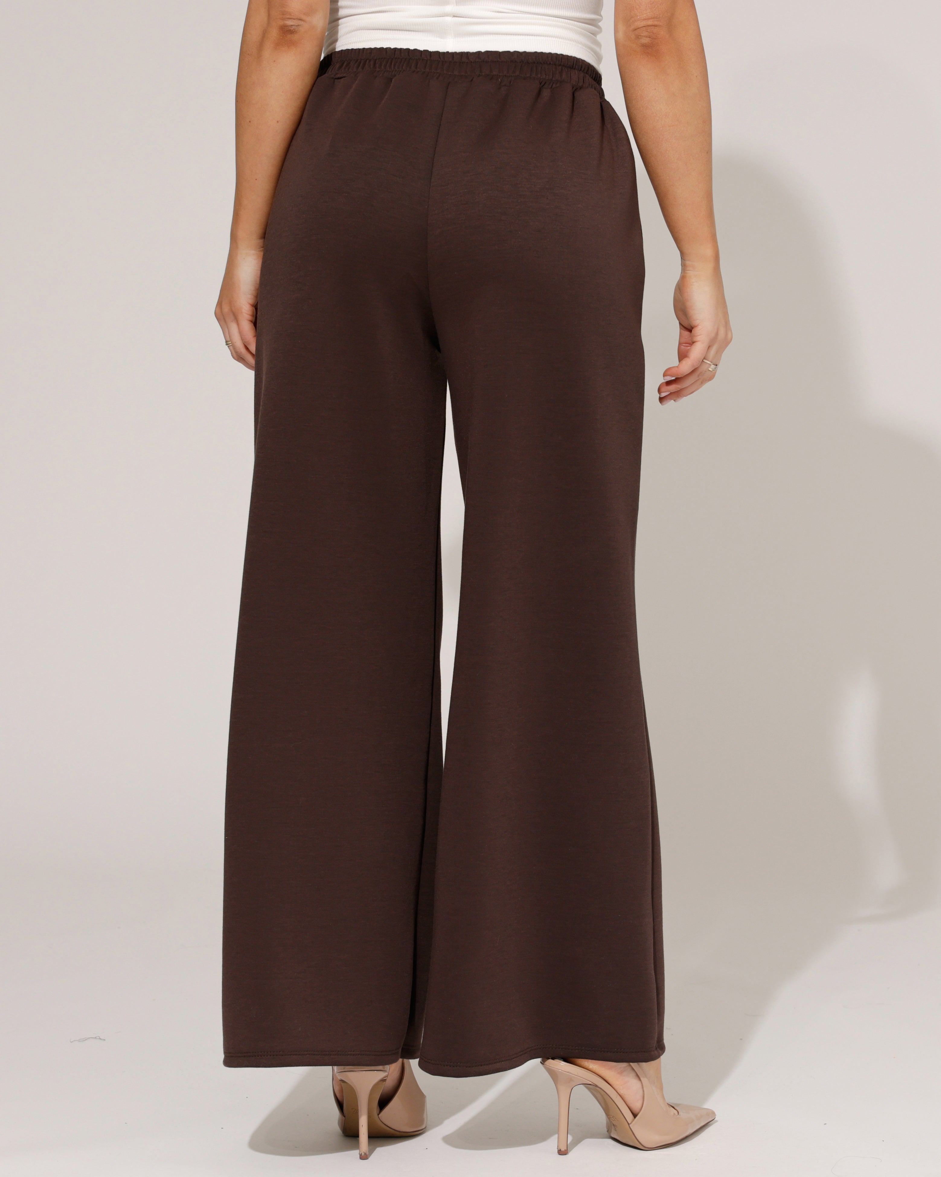 Wijde broek Mira Donkerbruin