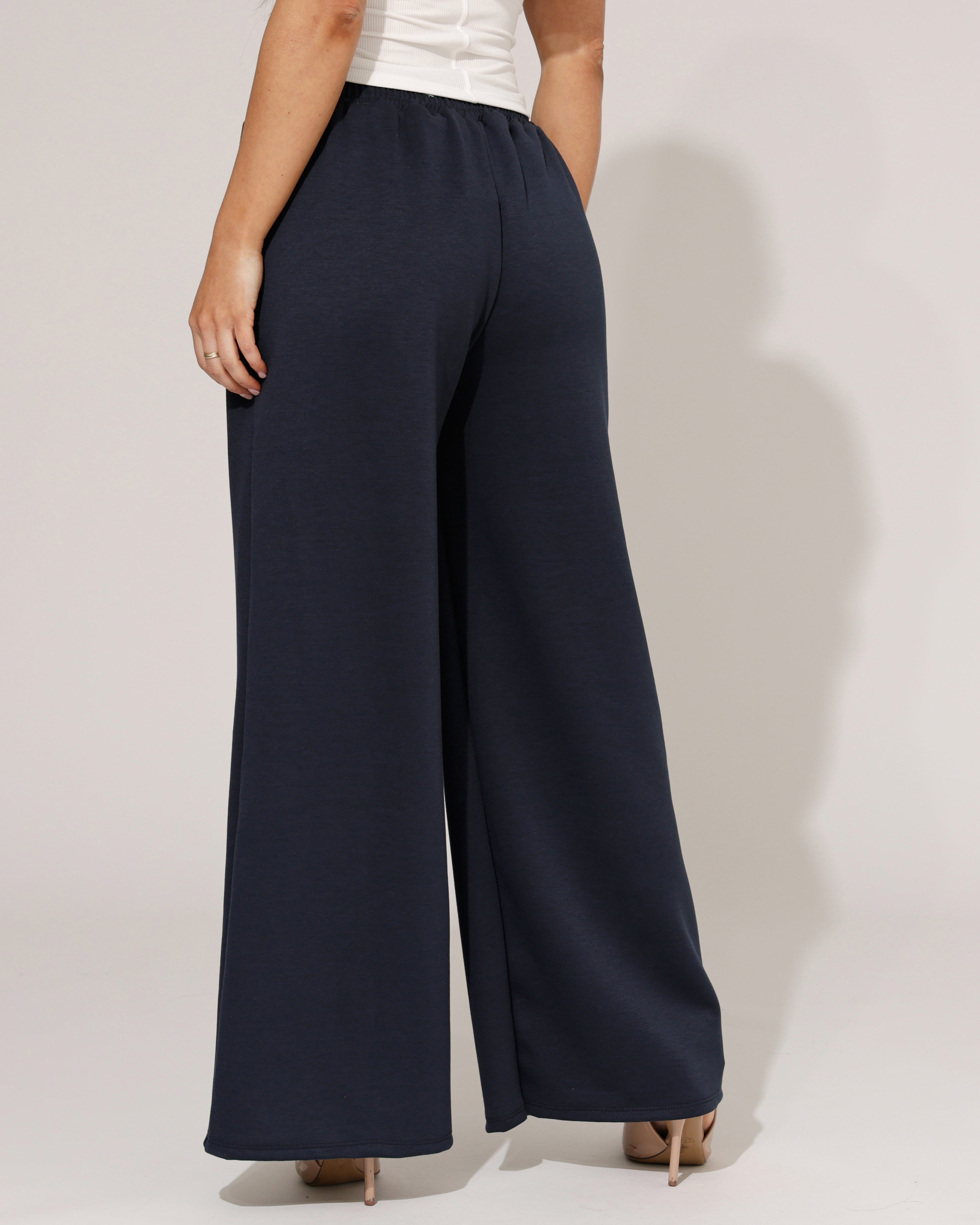 Wijde broek Mira Donkerblauw