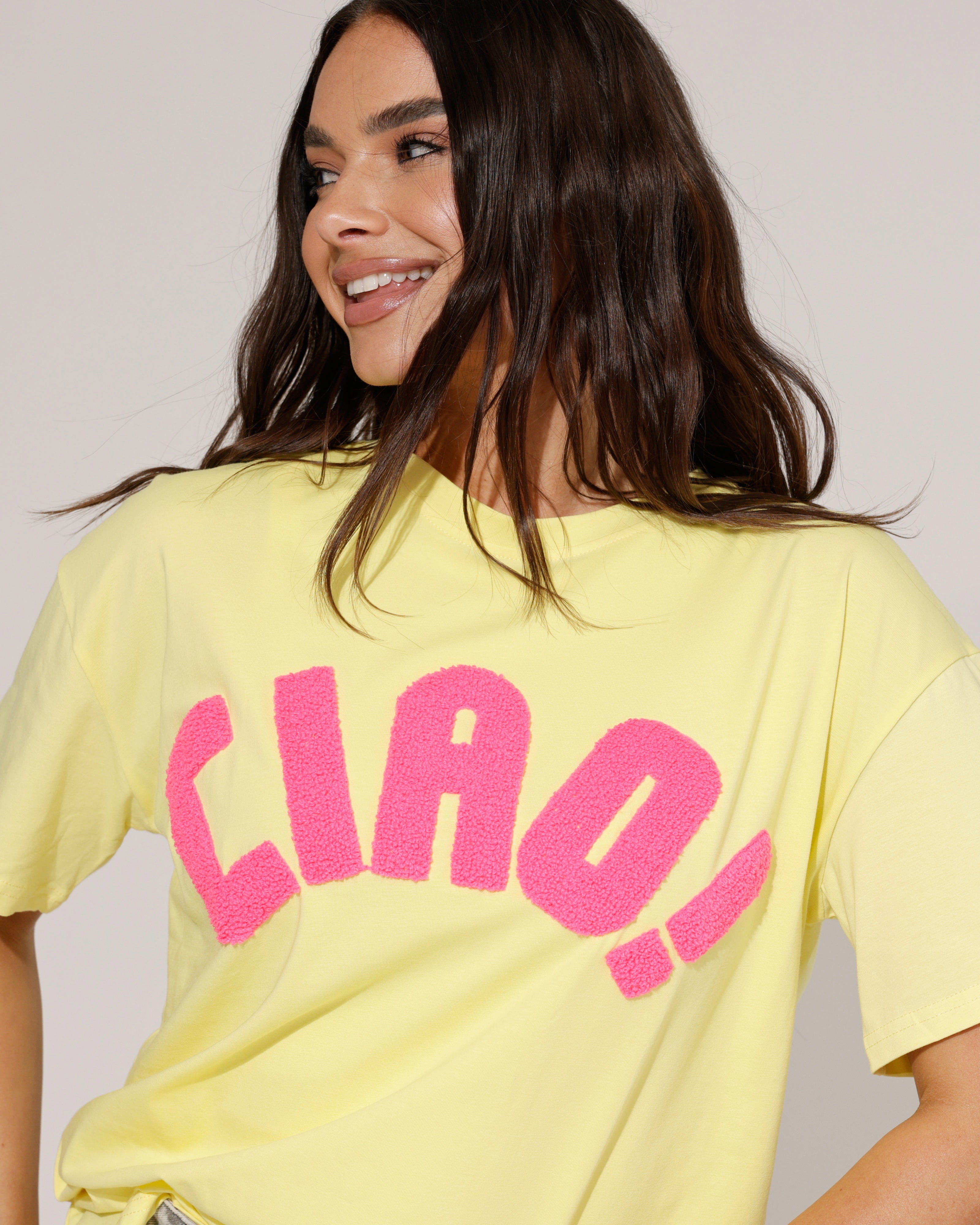 T-shirt Ciao! Geel