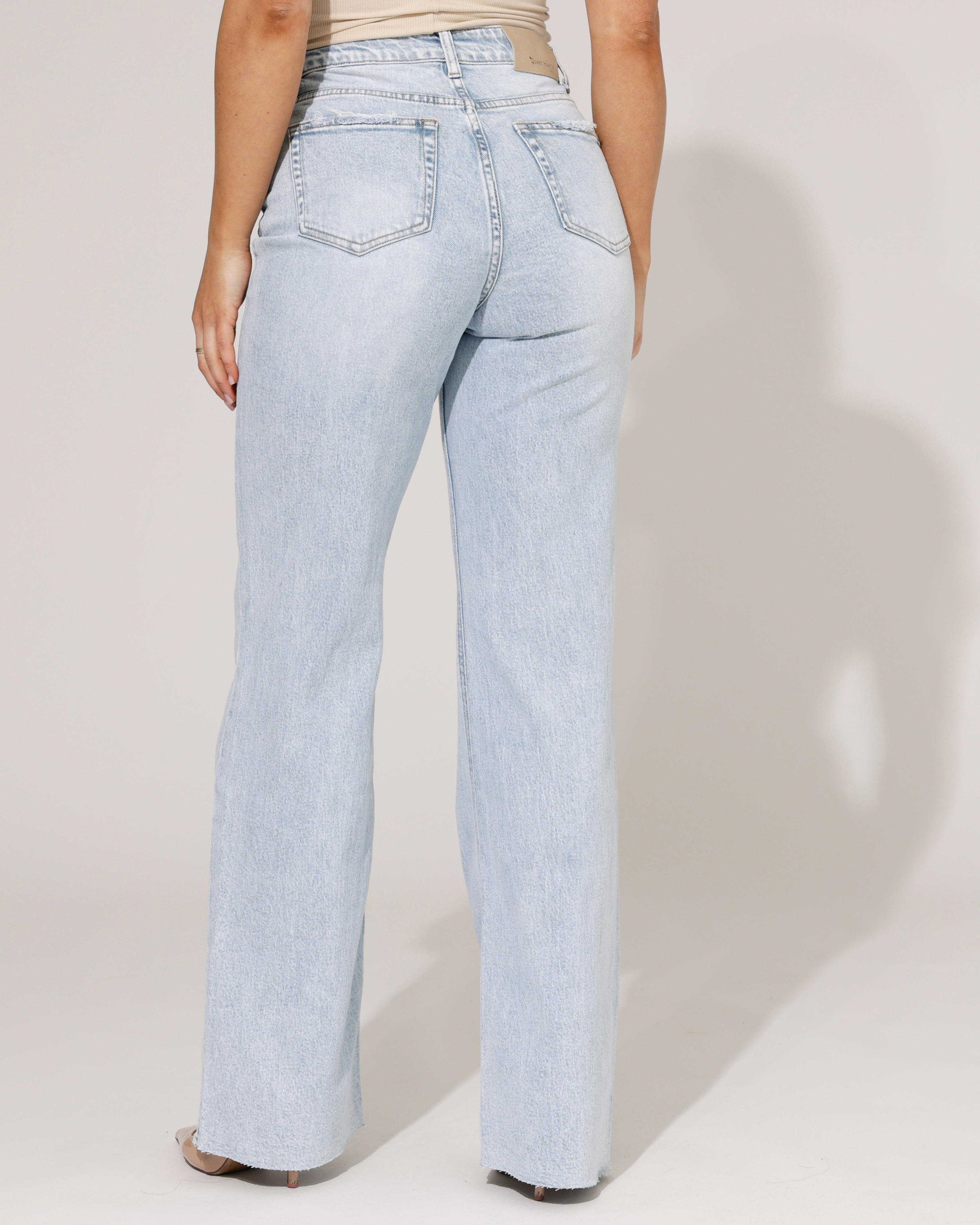 Queen Hearts | Wide leg jeans Nina Lichtblauw