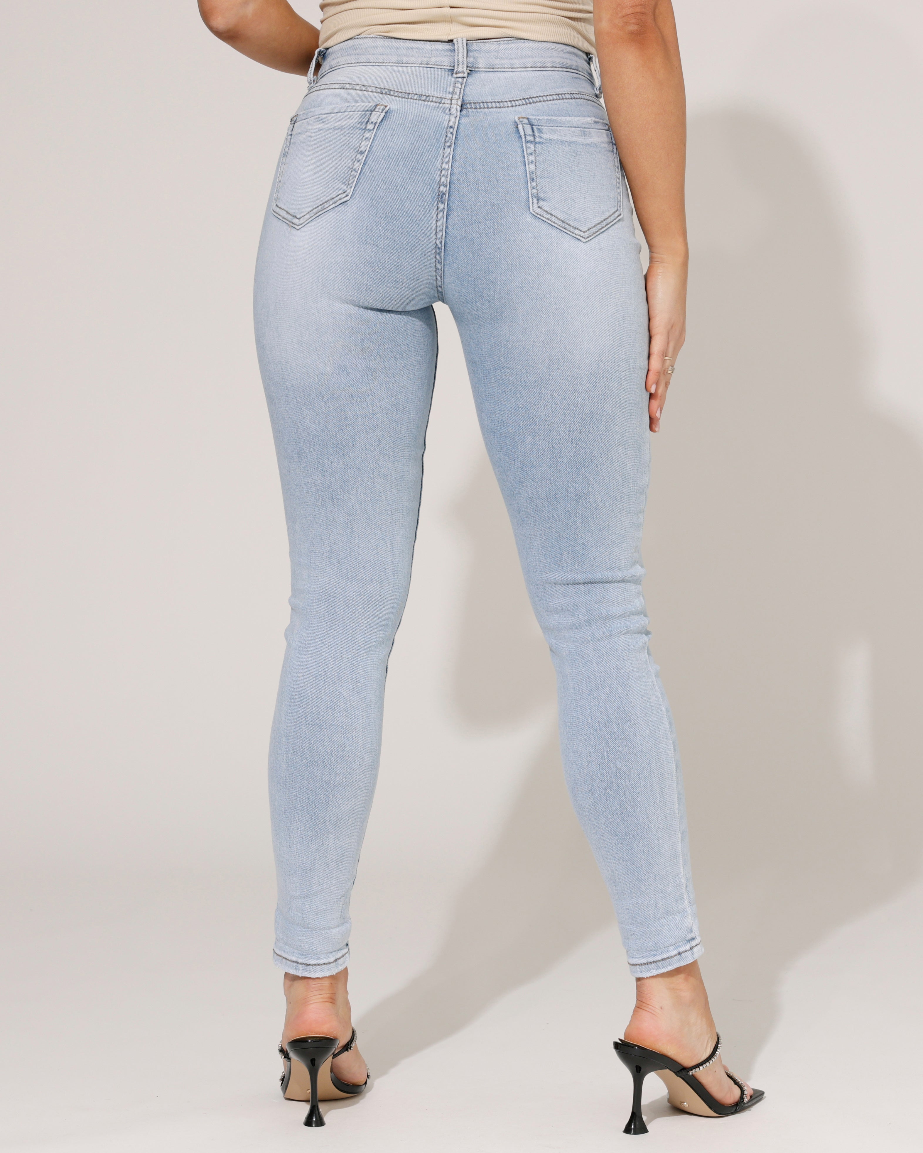 Hello Miss | Skinny jeans Levie-2 Blauw