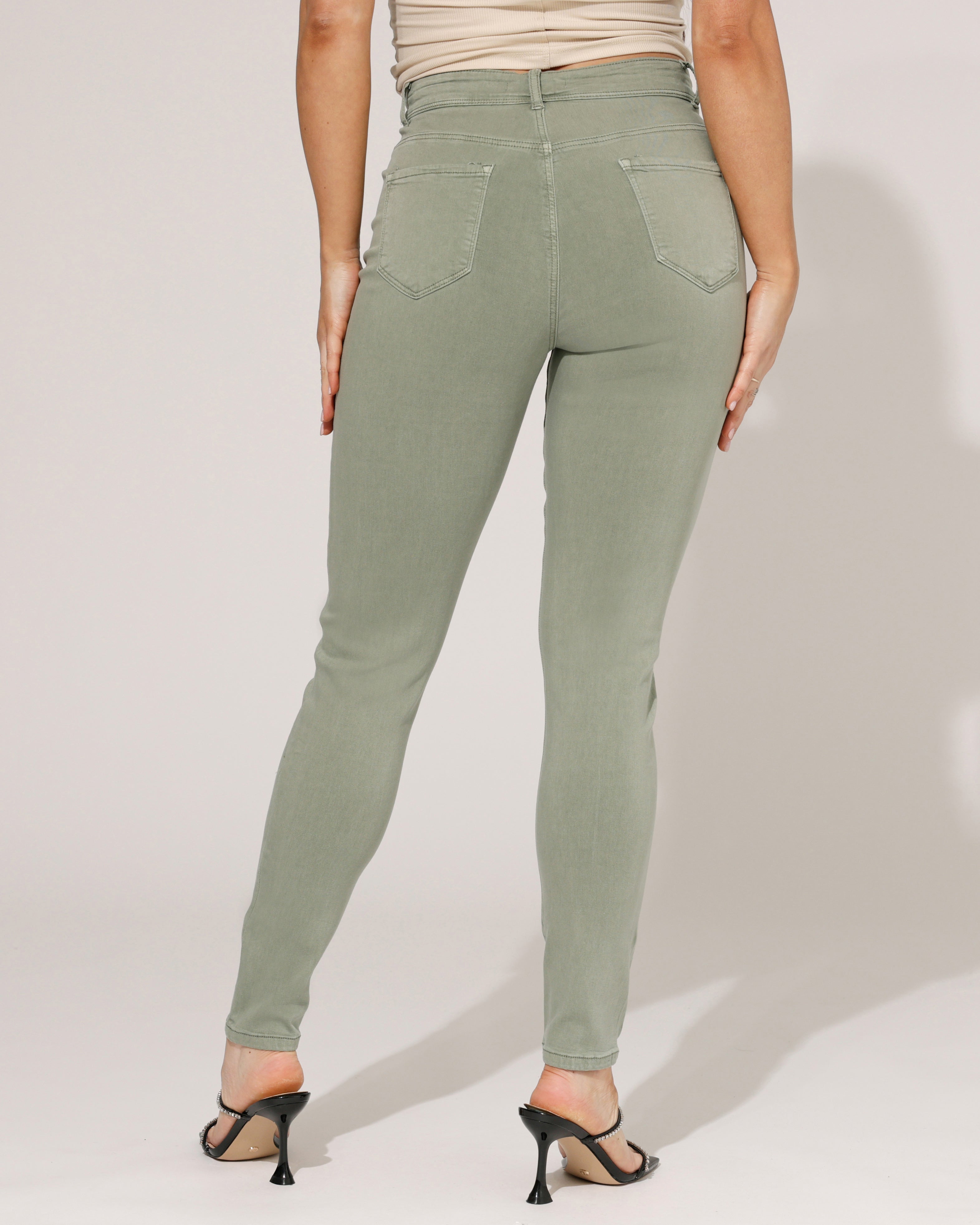 Goodies | Skinny jeans Lou-13 Groen
