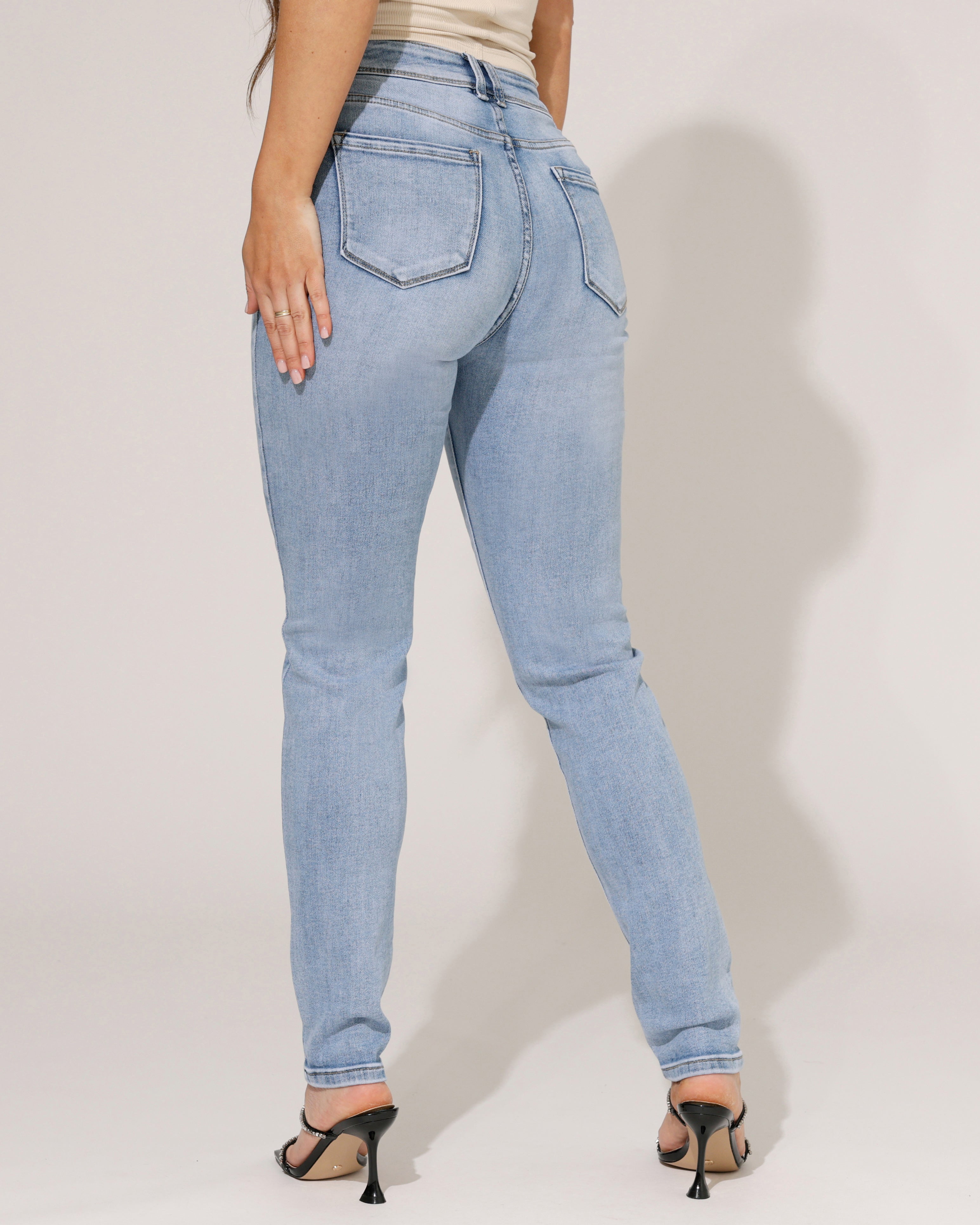 Norfy | Skinny jeans Megan-1 Blauw