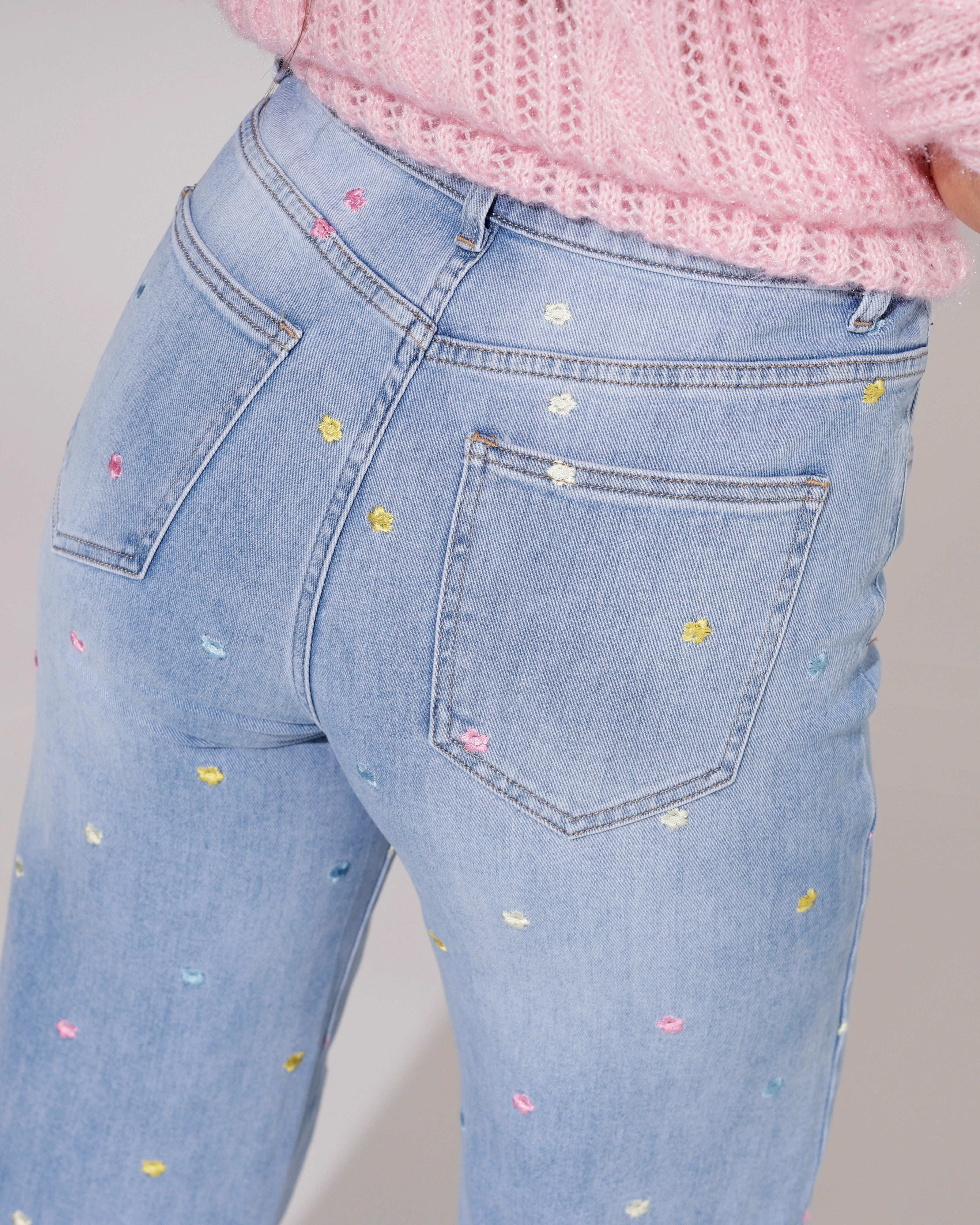 Kathy jeans | Wide leg jeans Juul Blauw