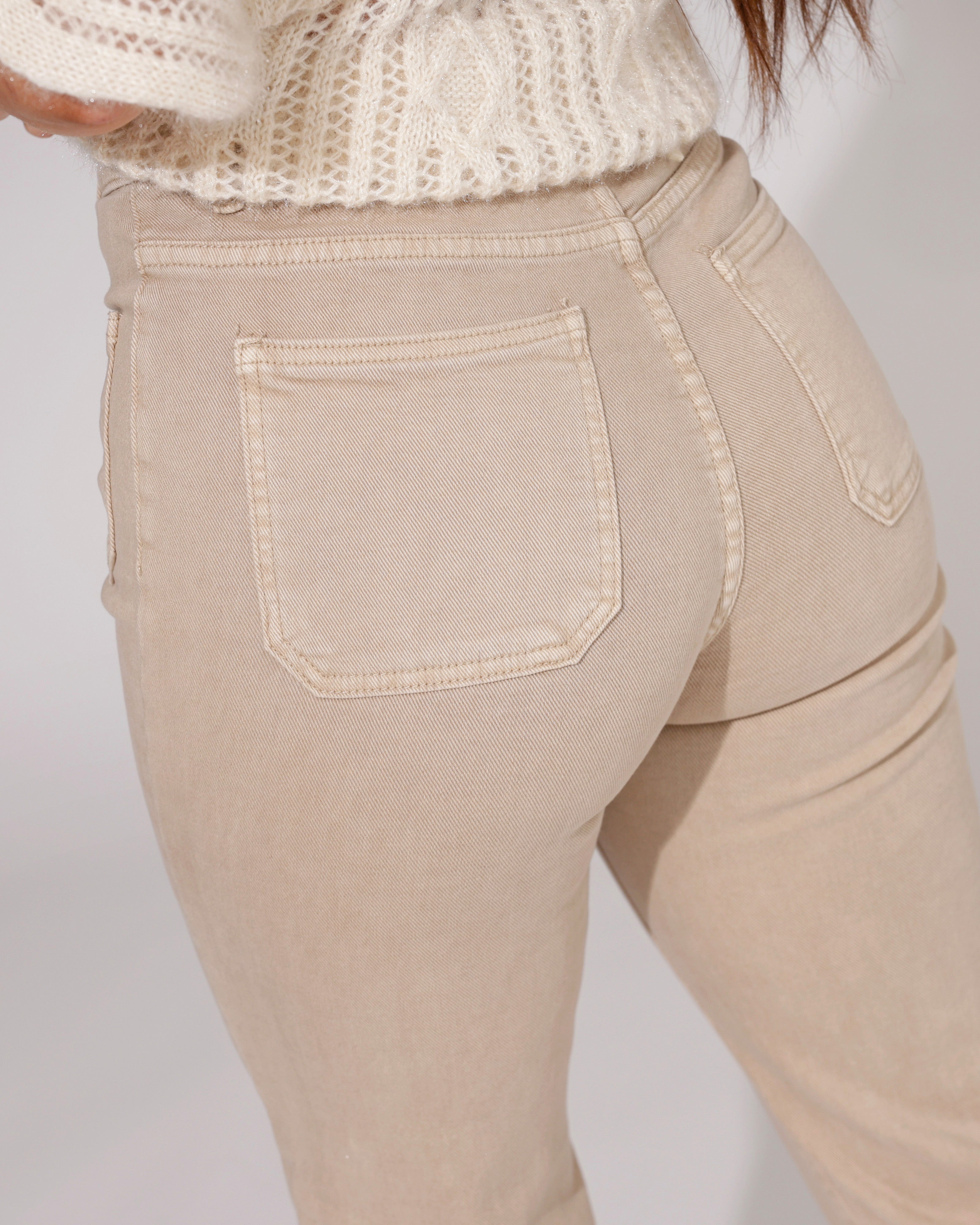Folyrose | Wide leg jeans Zita-G Zand