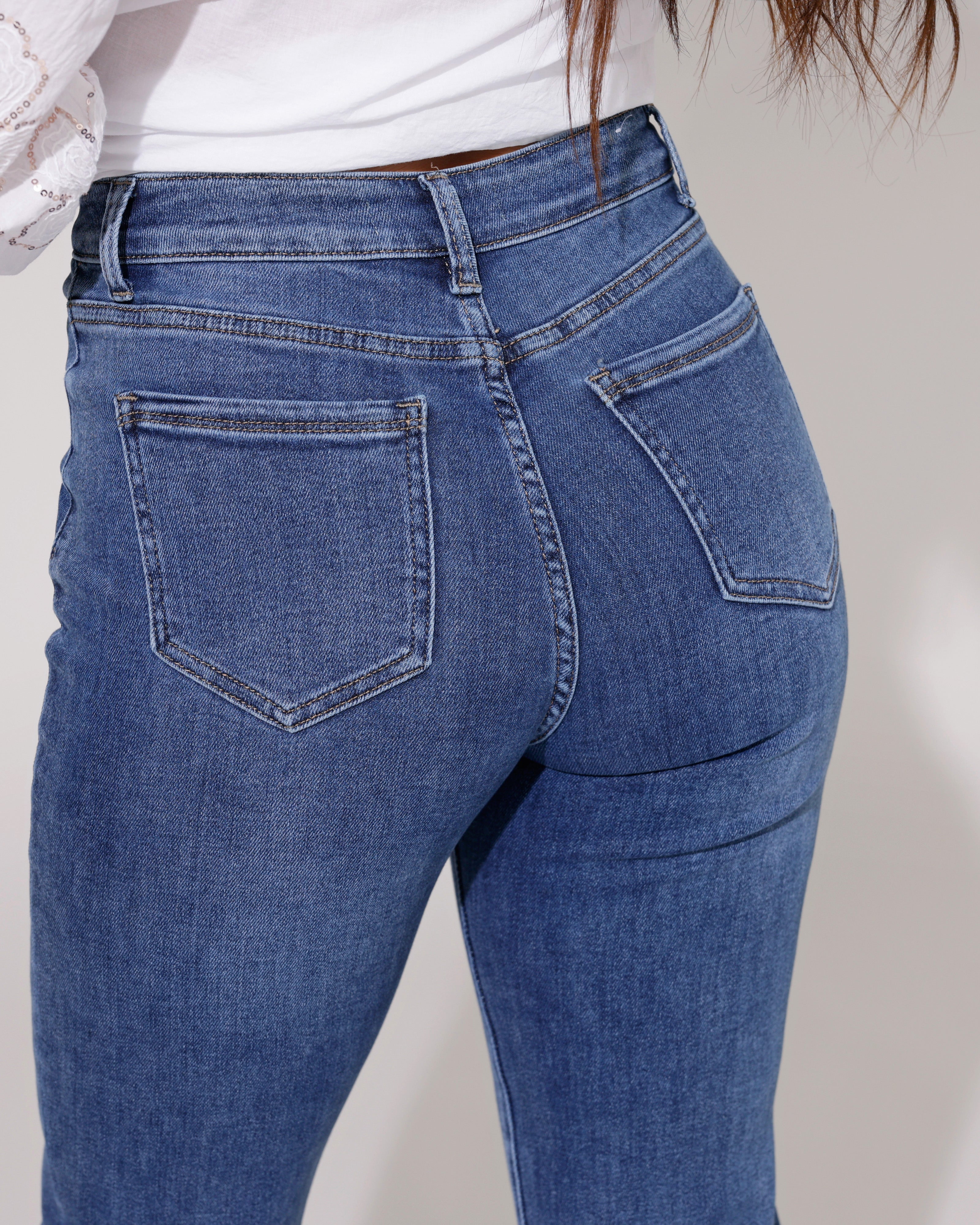 Hello Miss | Mom fit jeans Kiki-7 Blauw