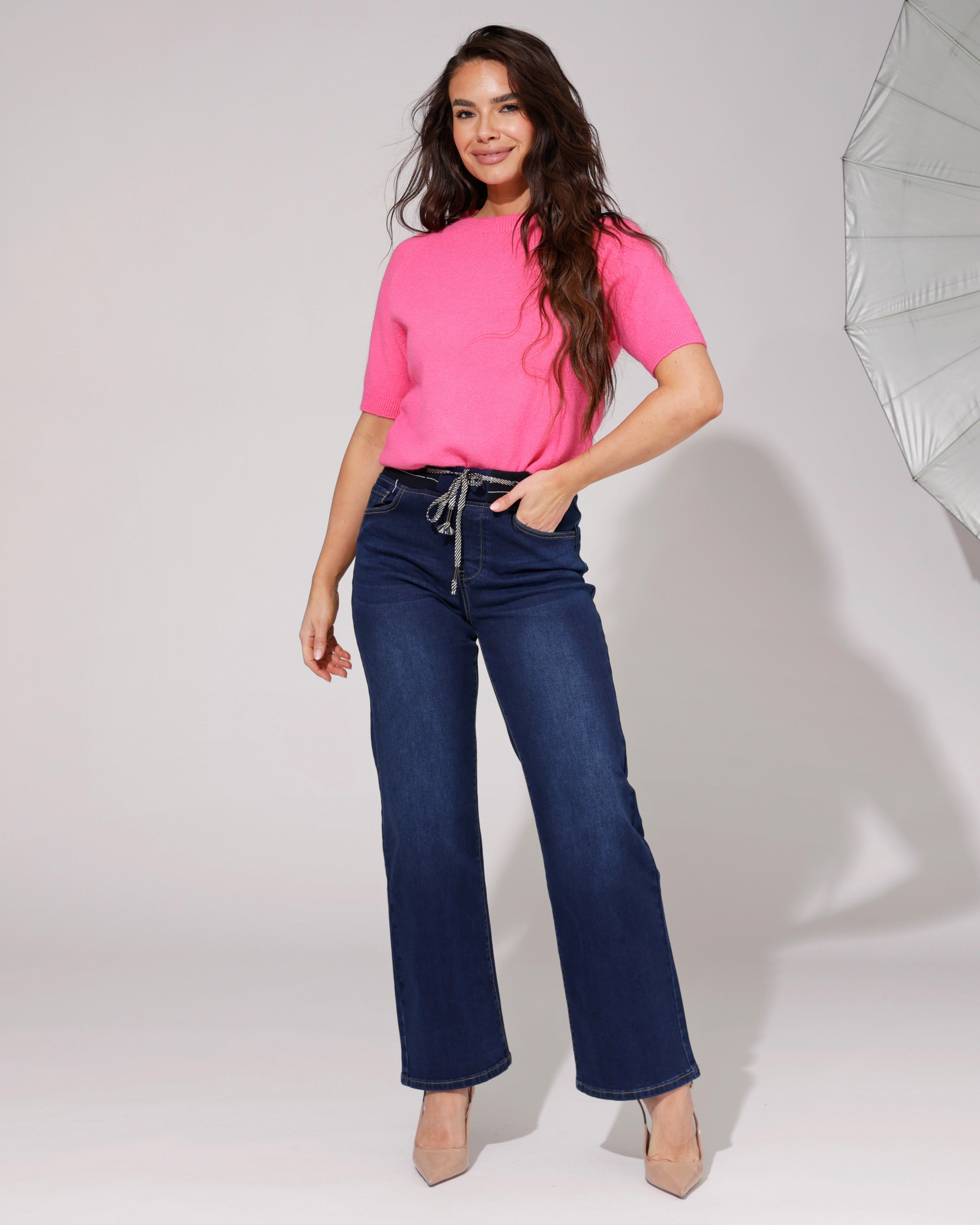 ZAC & ZOE | Jog-jeans Wide Leg Mimi-N Donkerblauw