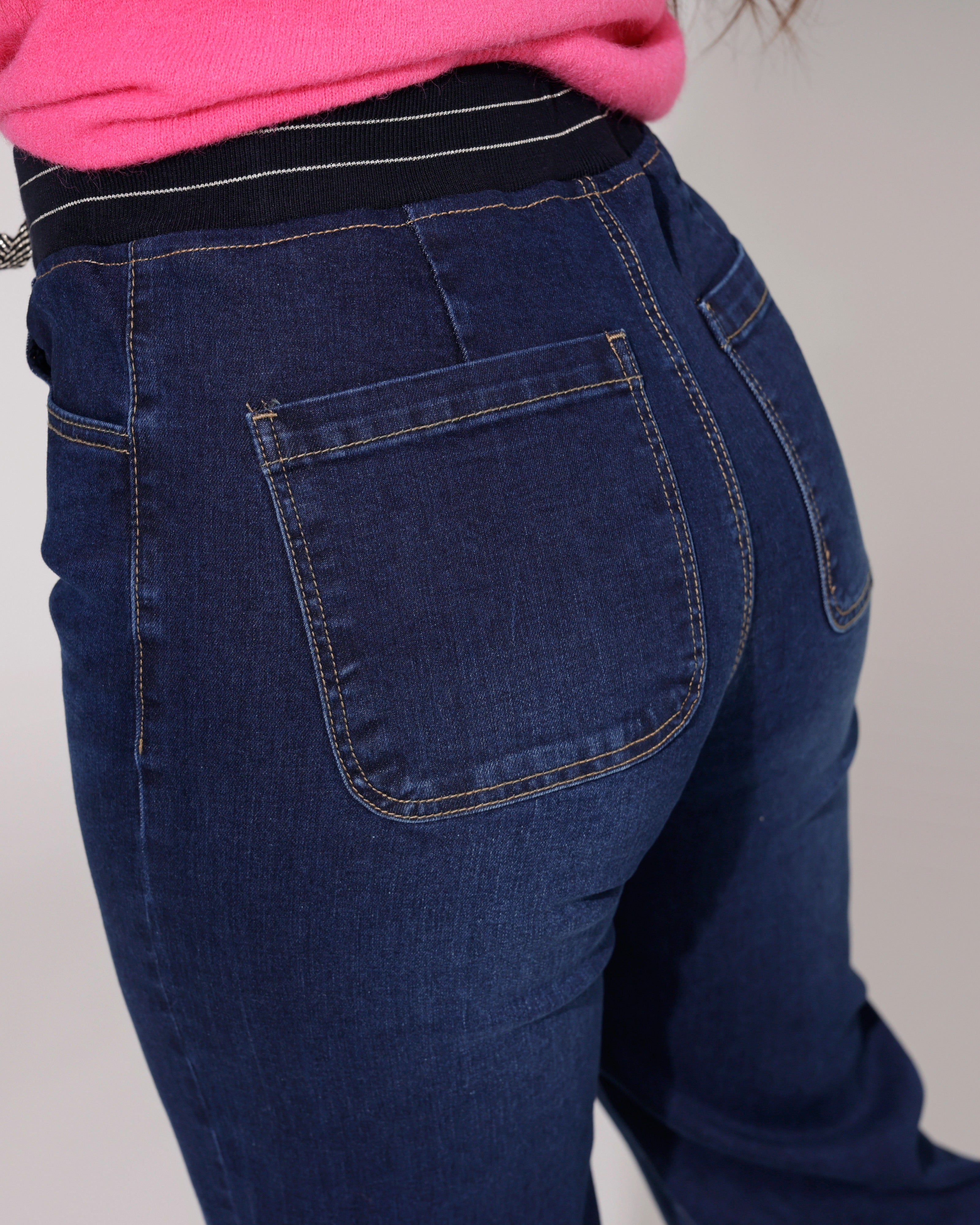ZAC & ZOE | Jog-jeans Wide Leg Mimi-N Donkerblauw