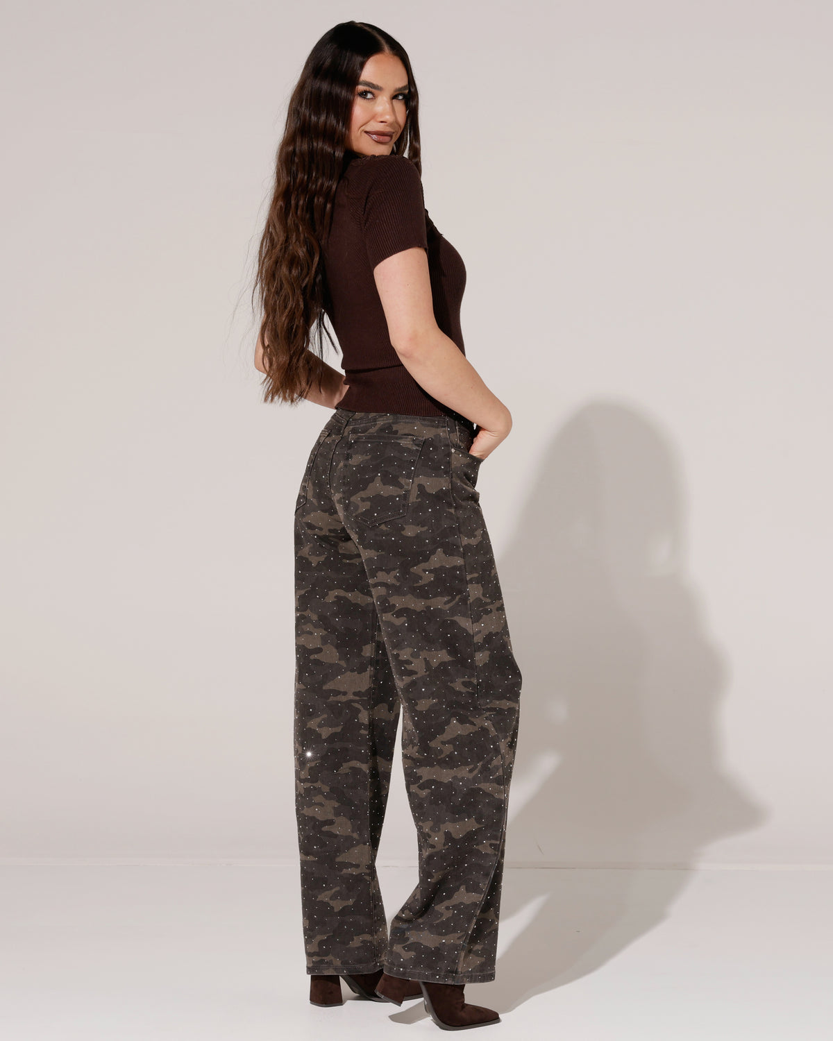 SeeSee Paris | Barrel jeans met strass Jane Army
