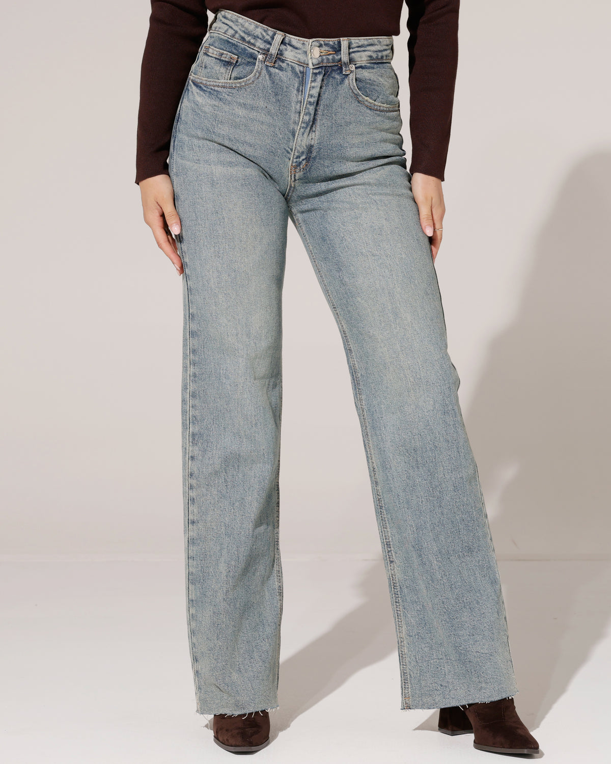 SeeSee Paris | Wide leg jeans Romey Blauw