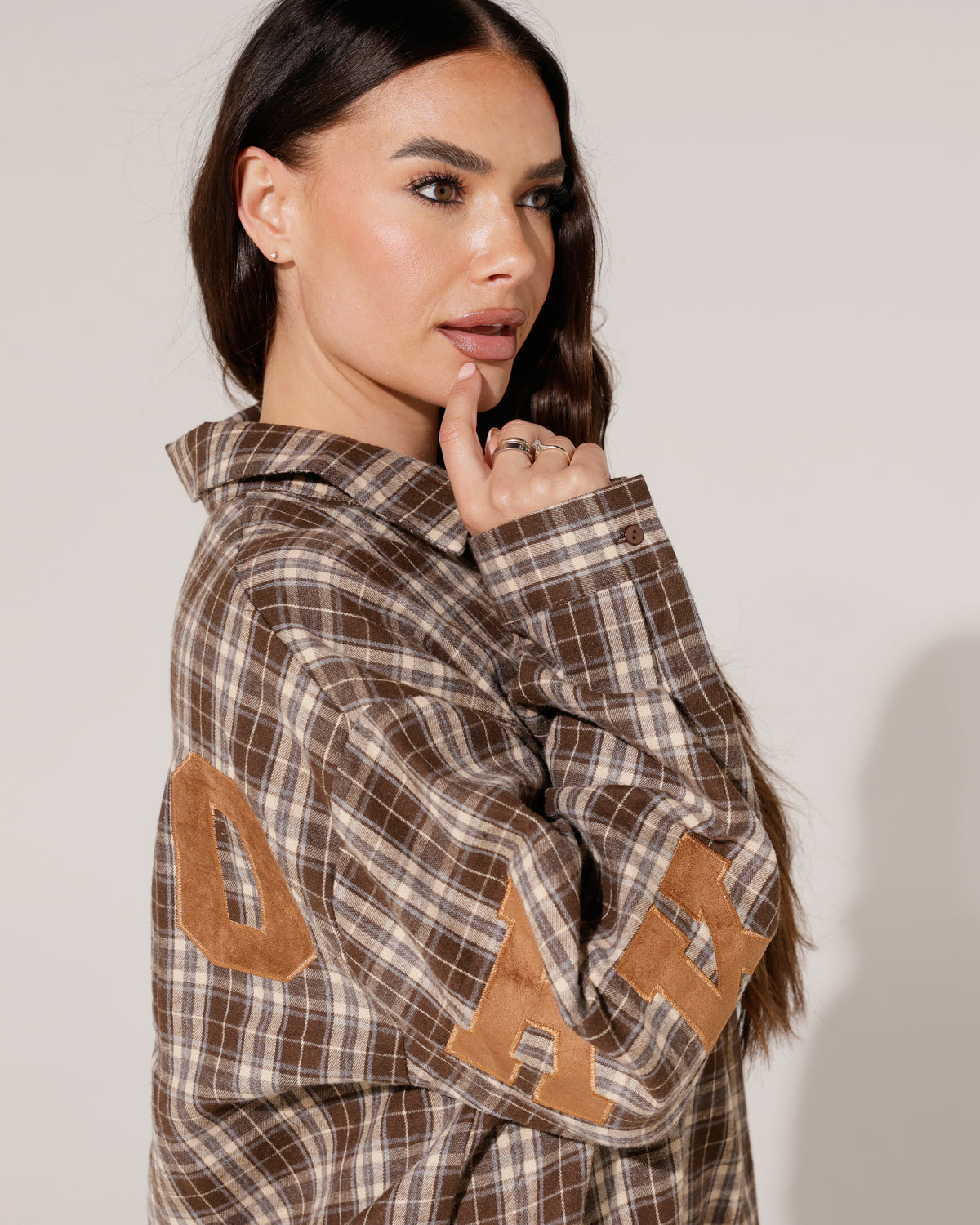 Geruite blouse New York Isa Bruin