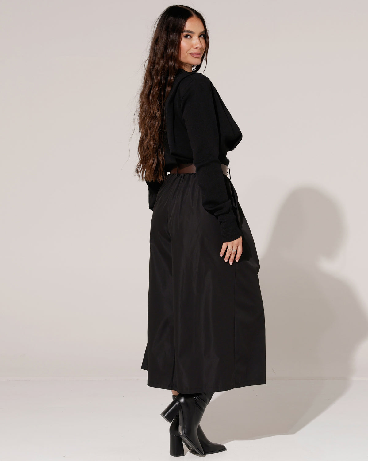 Culotte pantalon met riem Lynn Zwart