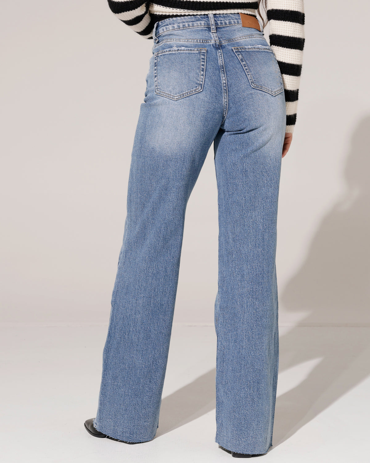 Queen Hearts | Wide leg jeans TALL Nina-9 Donkerblauw