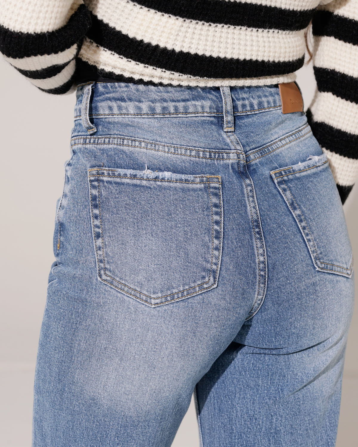 Queen Hearts | Wide leg jeans TALL Nina-9 Donkerblauw