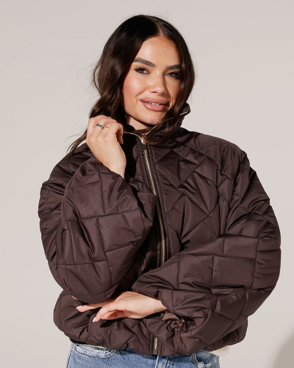 Tussenjacket Minny Donkerbruin