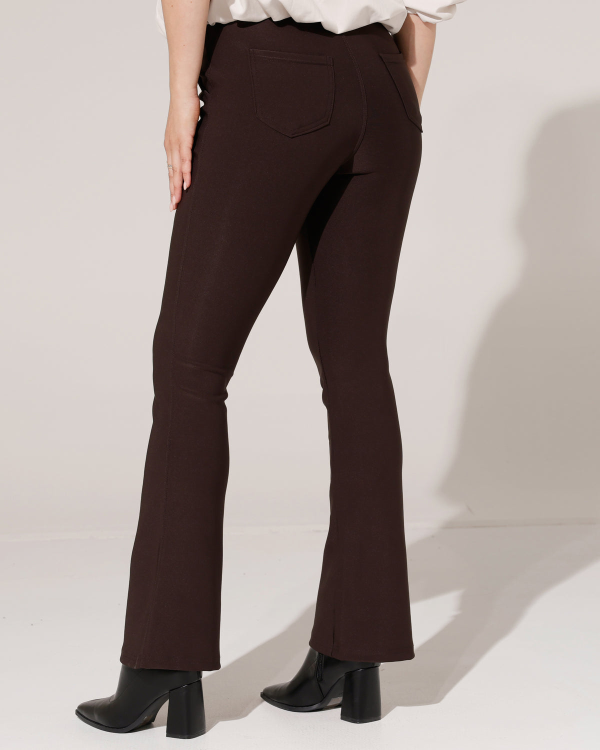 Flared broek Nora Donkerbruin