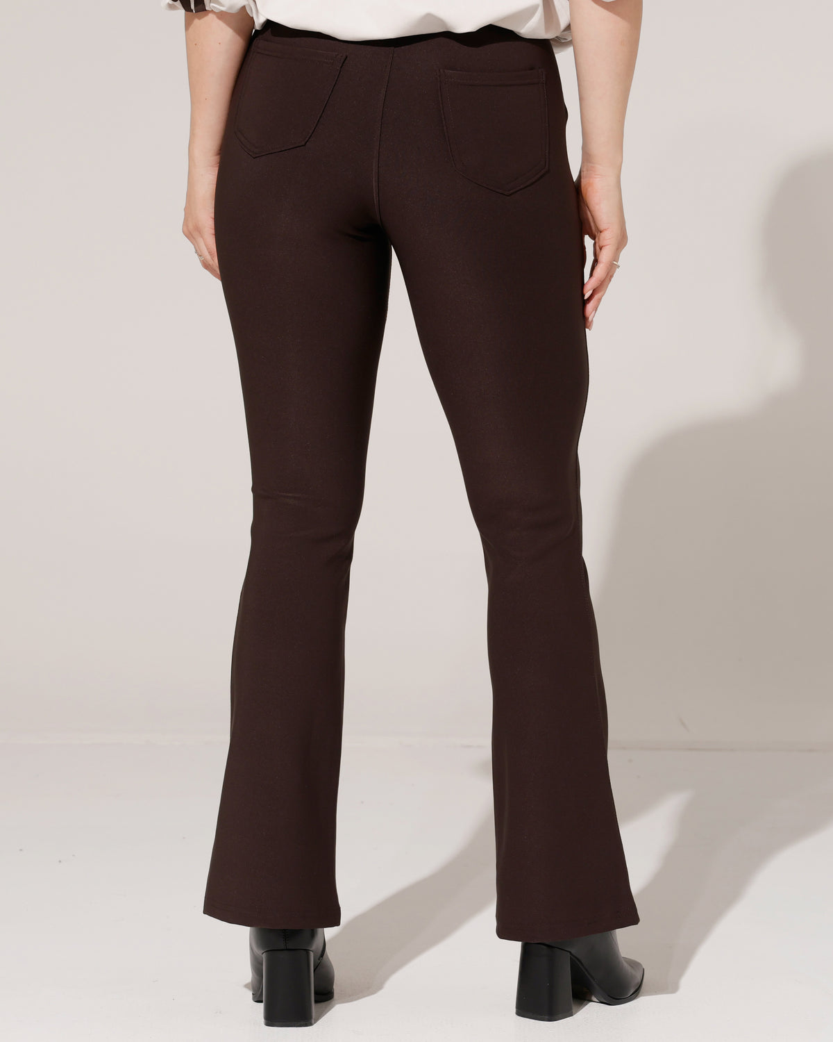 Flared broek Nora Donkerbruin