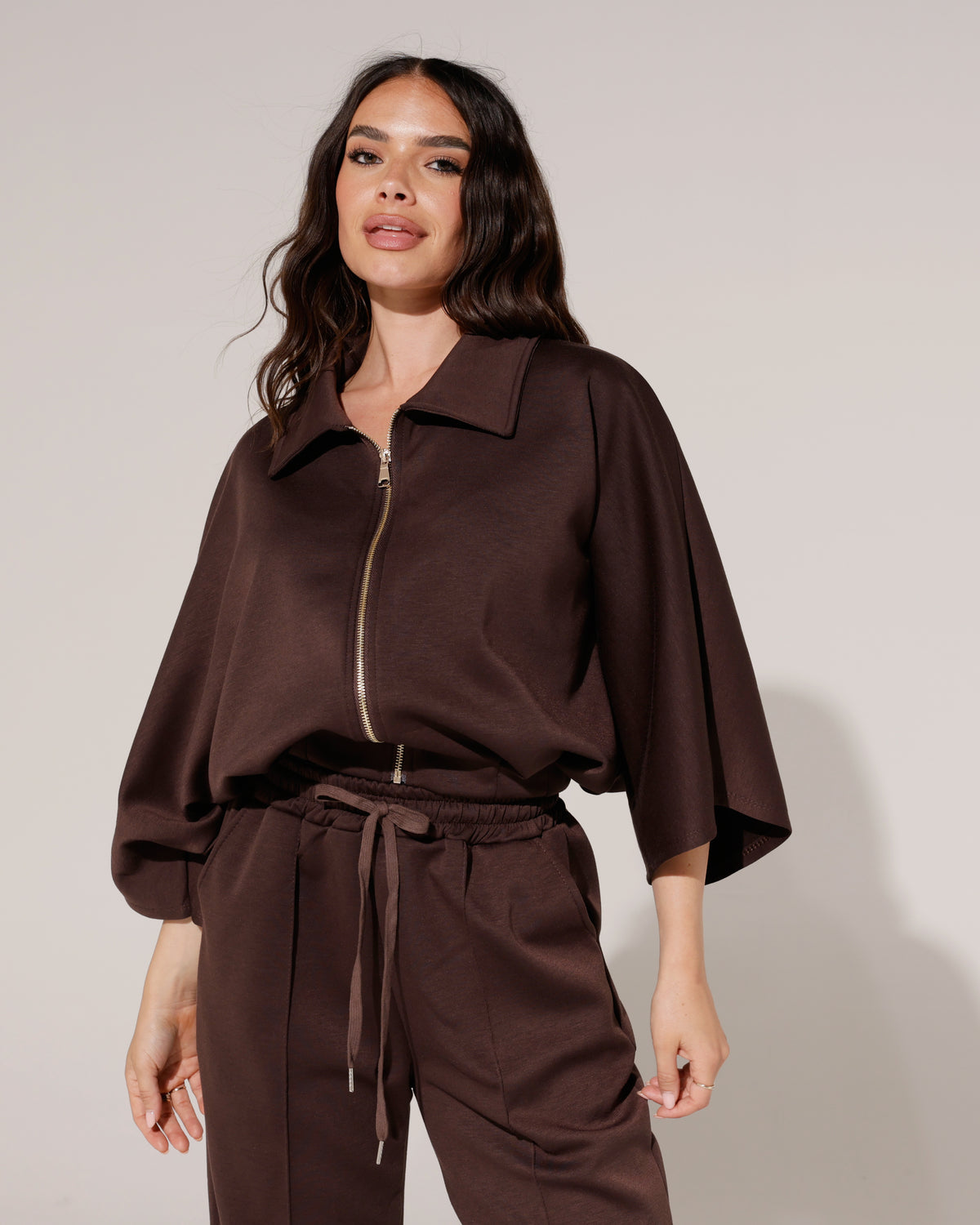 Co-ord set Luna Donkerbruin