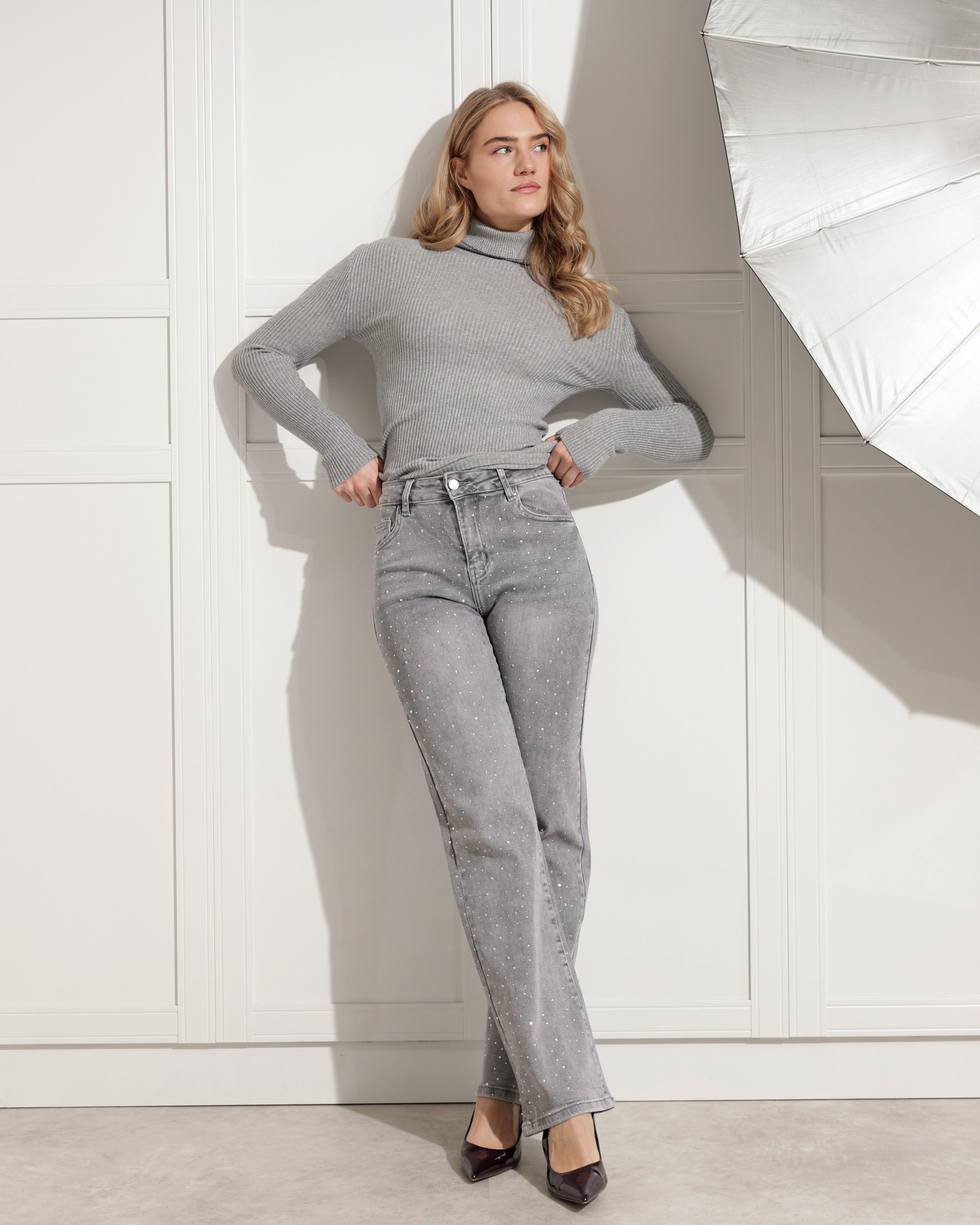 Coltrui met glitters Fenna Grijs