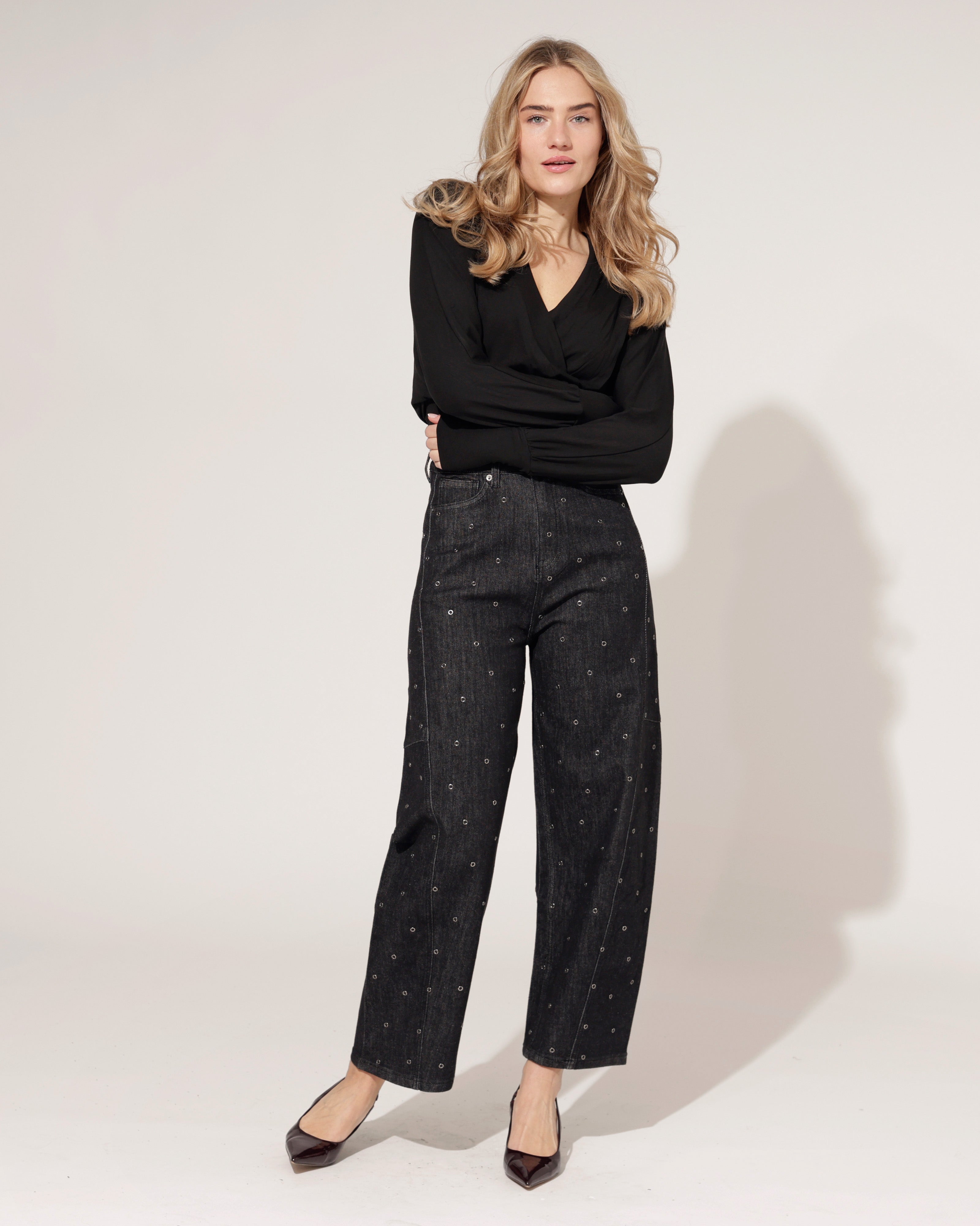 Jewelly | Ballon jeans Hilley Donkergrijs