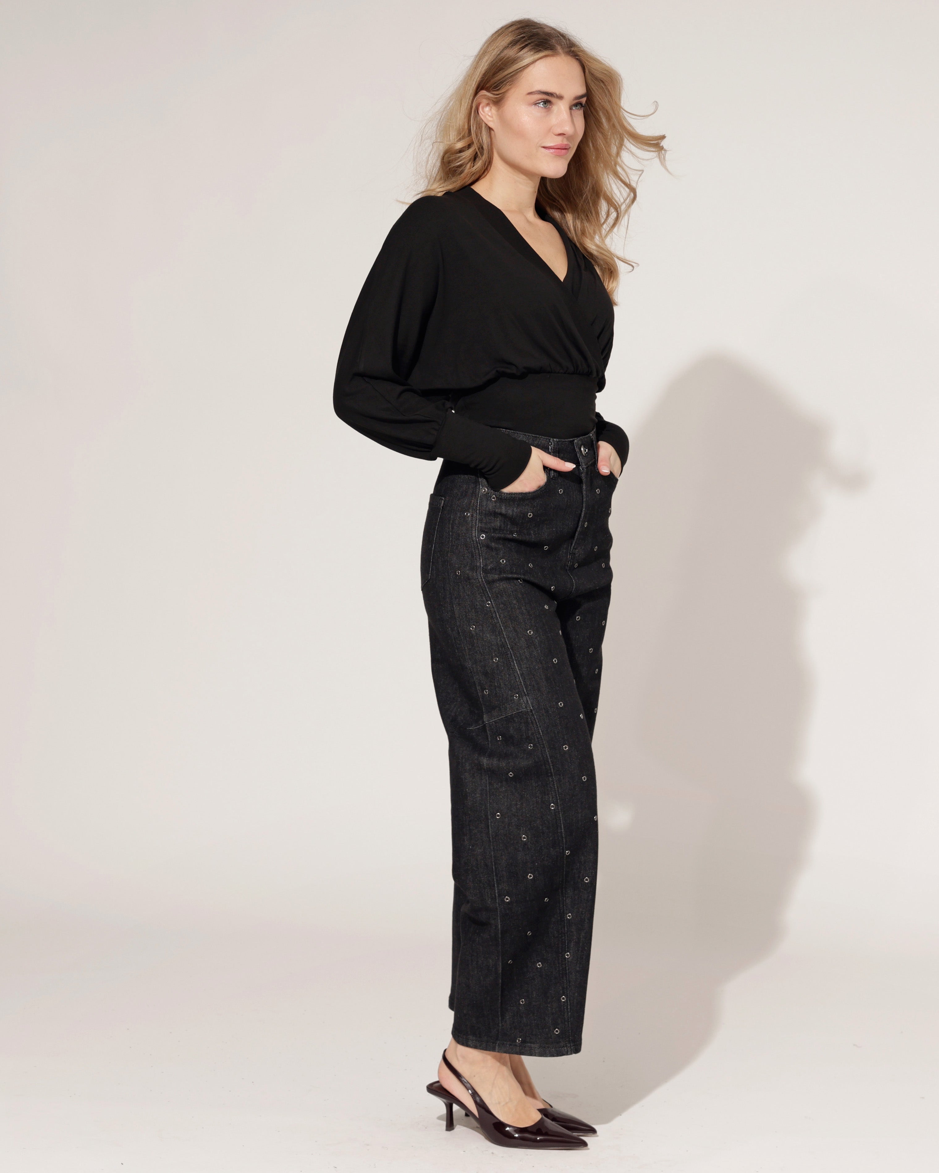 Jewelly | Ballon jeans Hilley Donkergrijs