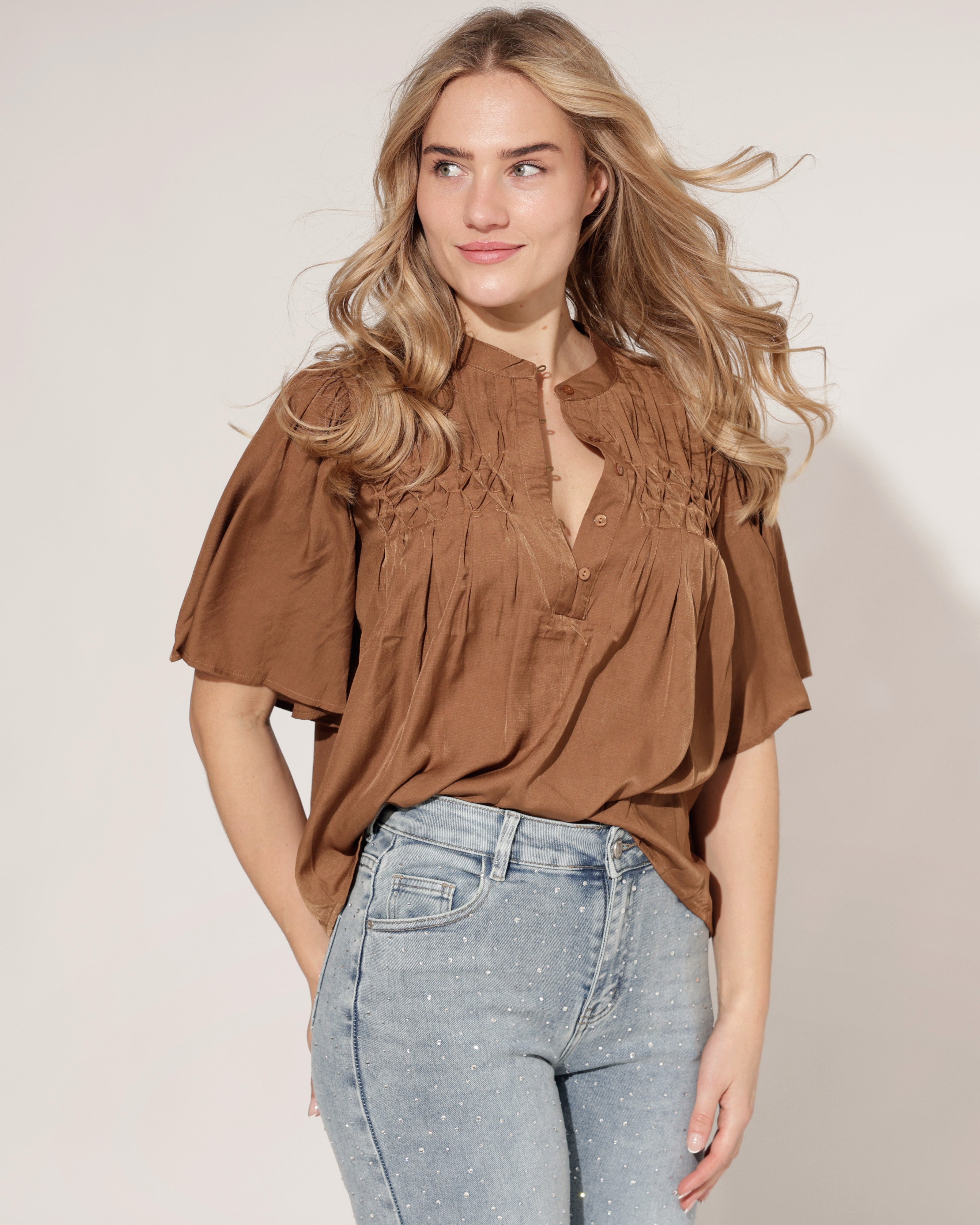 Top Janey Camel