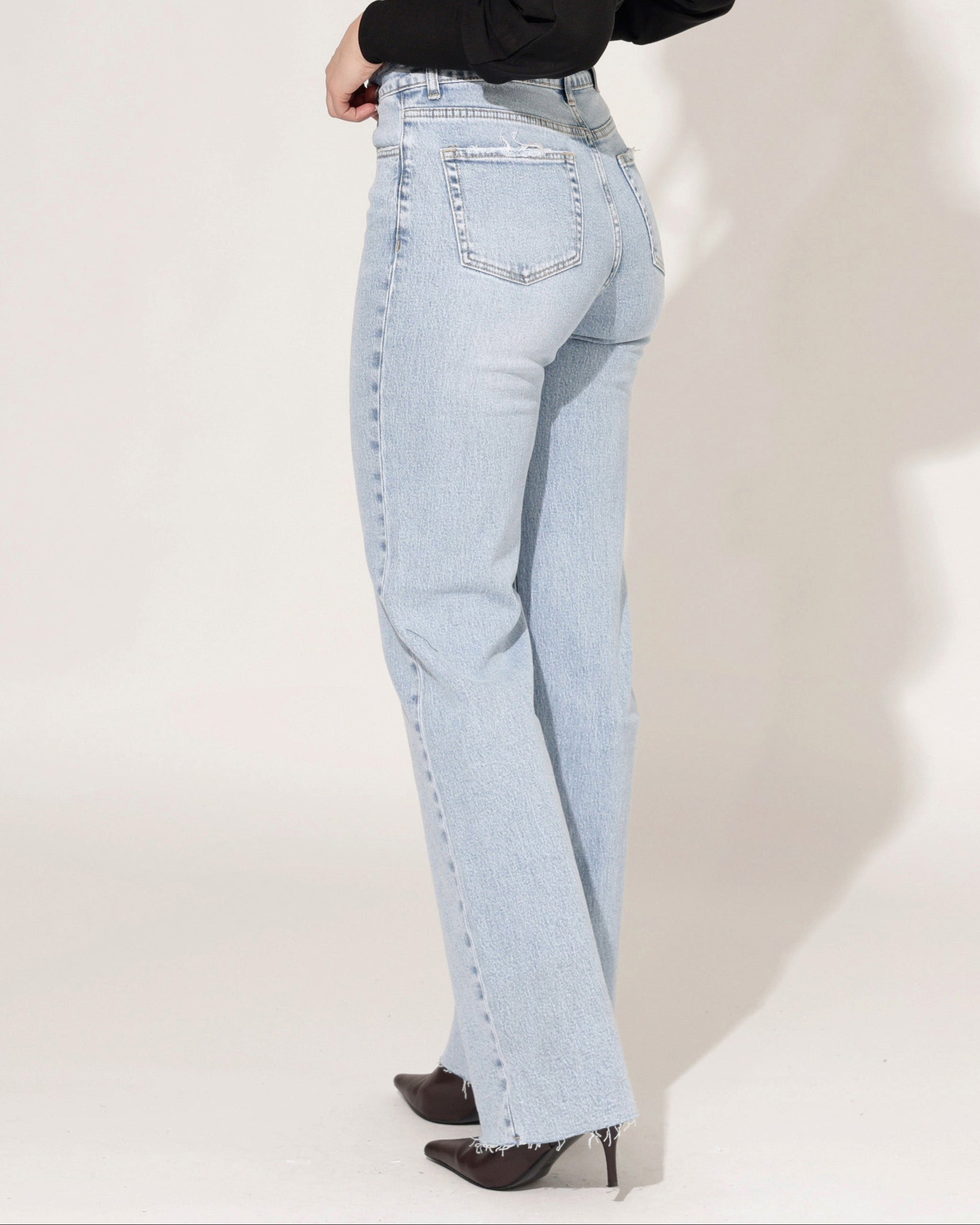 Queen Hearts | Wide leg w/ Rhinestones Kim Blauw