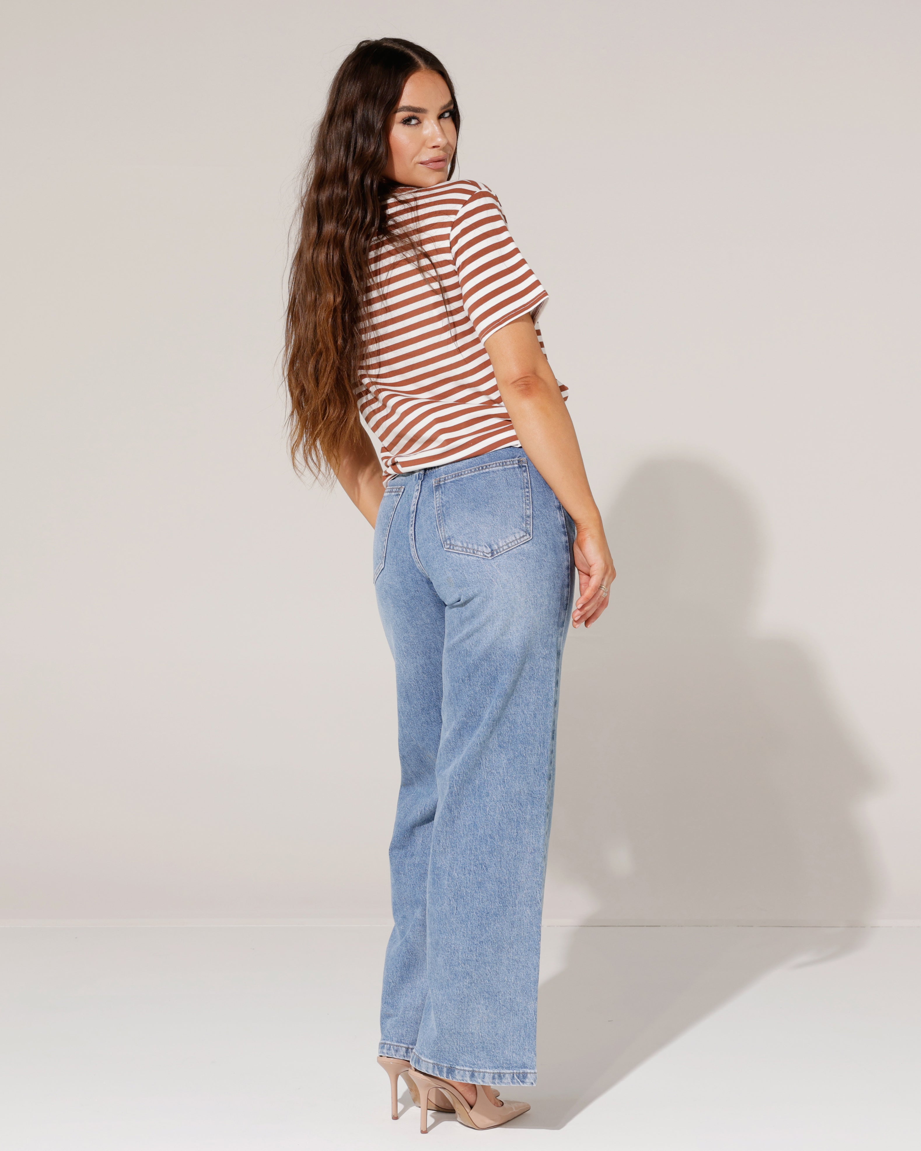 Folyrose | Wide leg jeans Nena Blauw