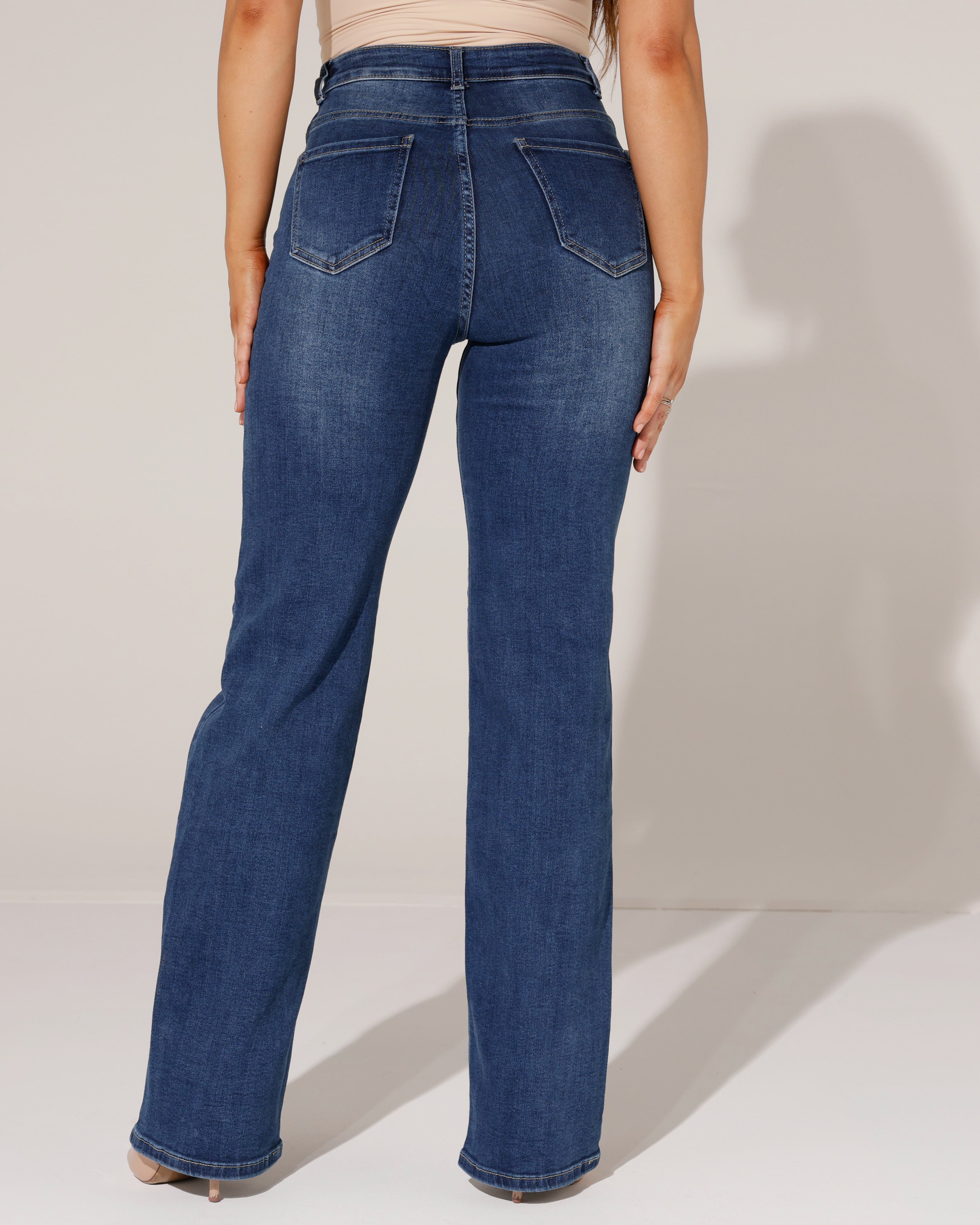 Redseventy | Wide leg jeans Reza-14 Blauw