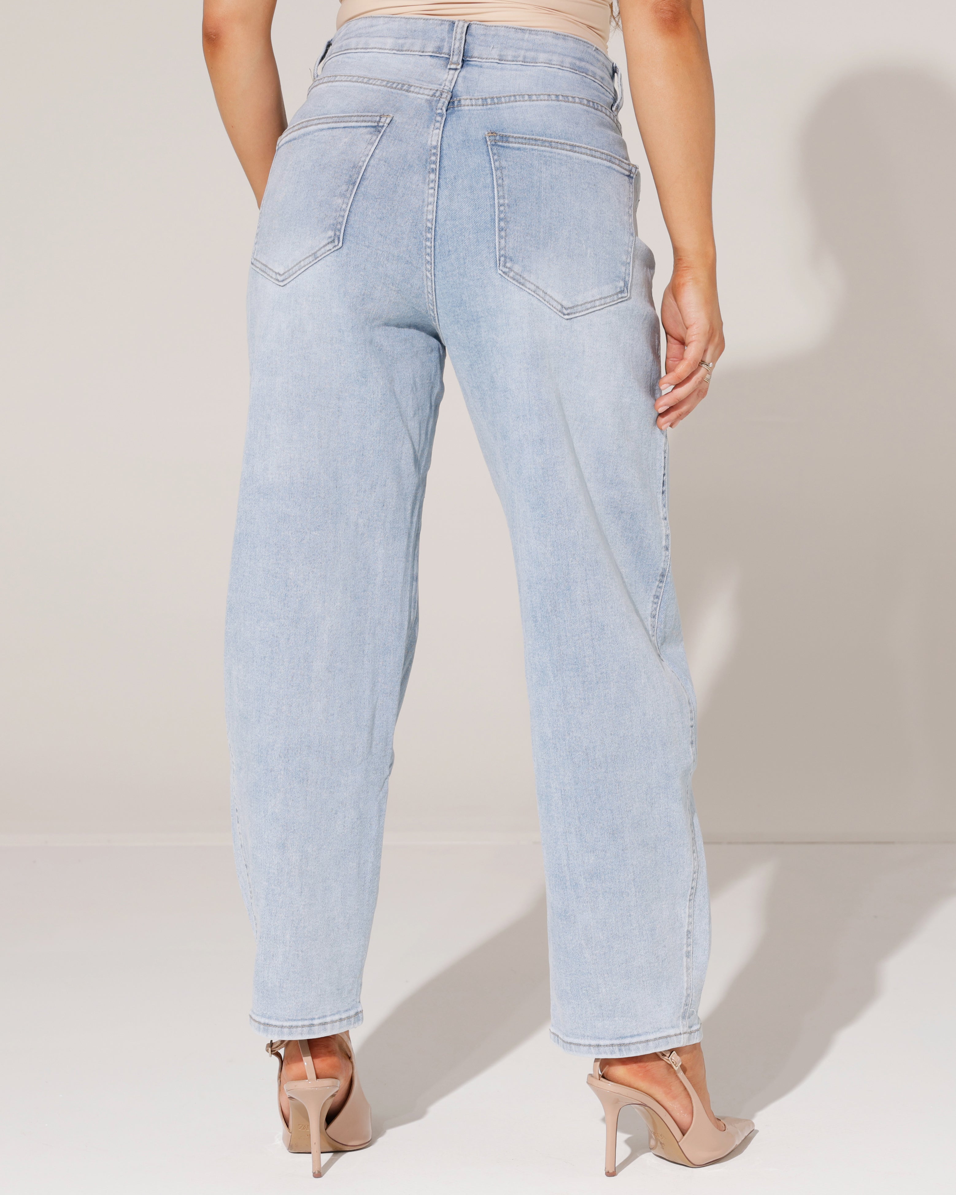 Redseventy | Barrel jeans Jony-24 Lichtblauw