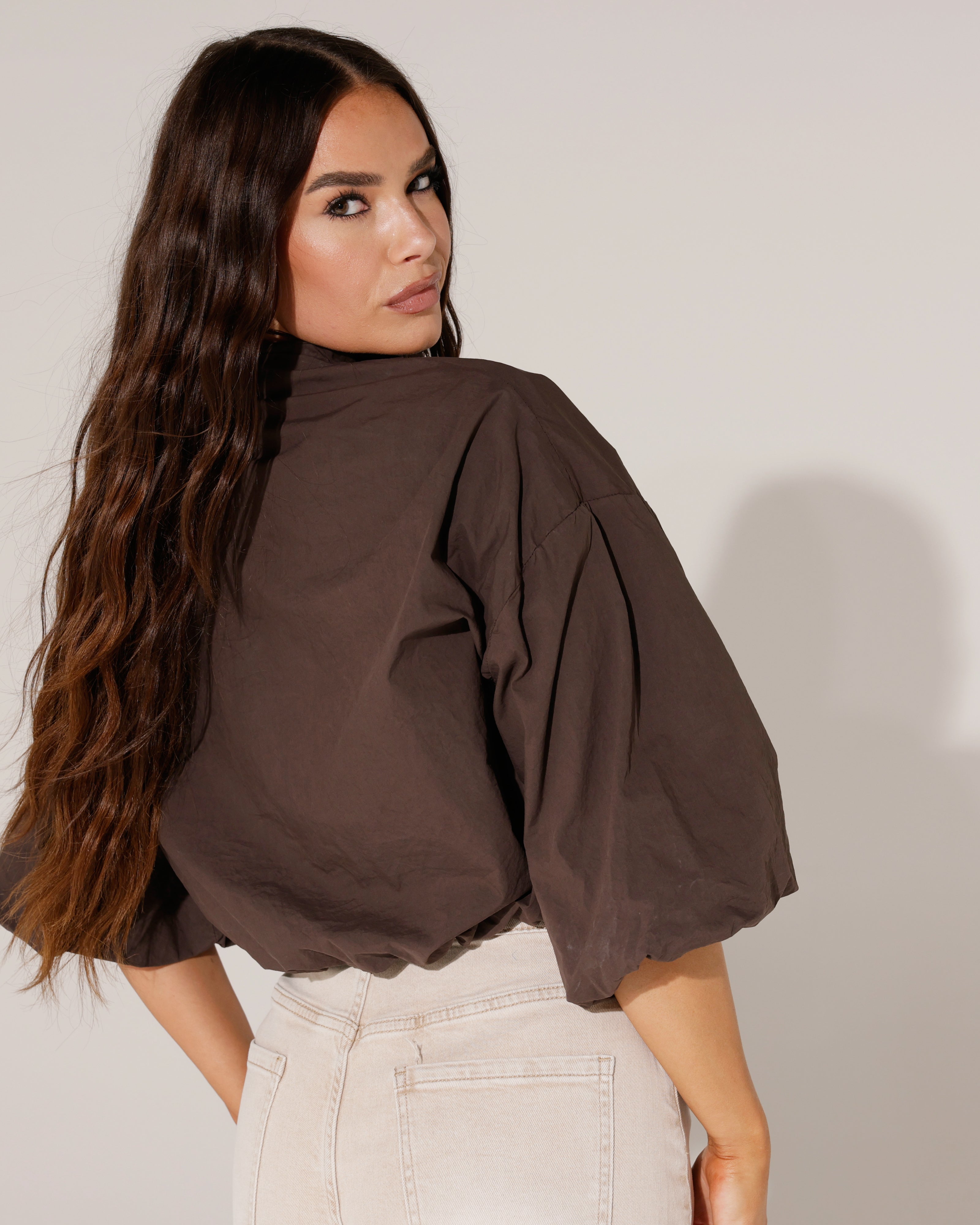 Jacket Yaya Donkerbruin