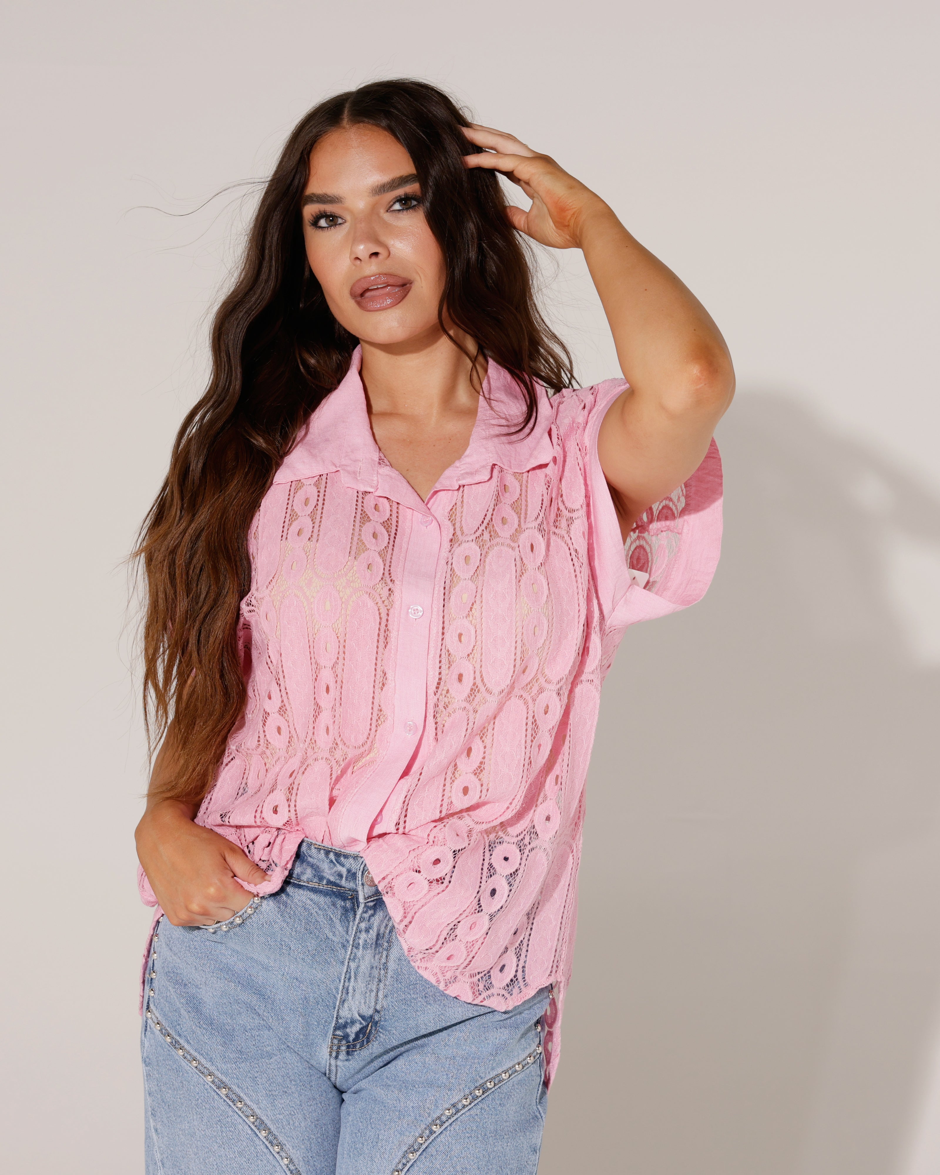 Blouse broderie Nova Roze