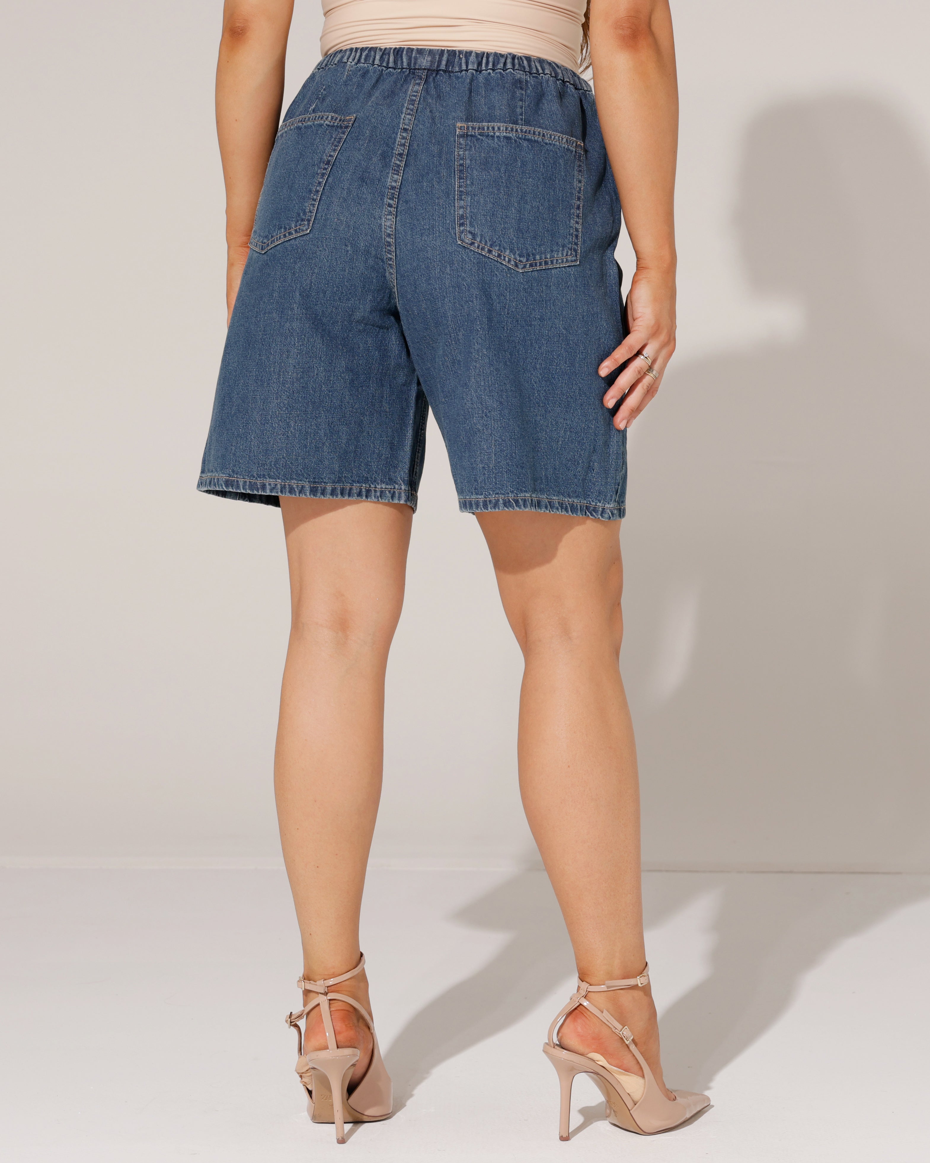 Laulia | Denim short Chloe Blauw