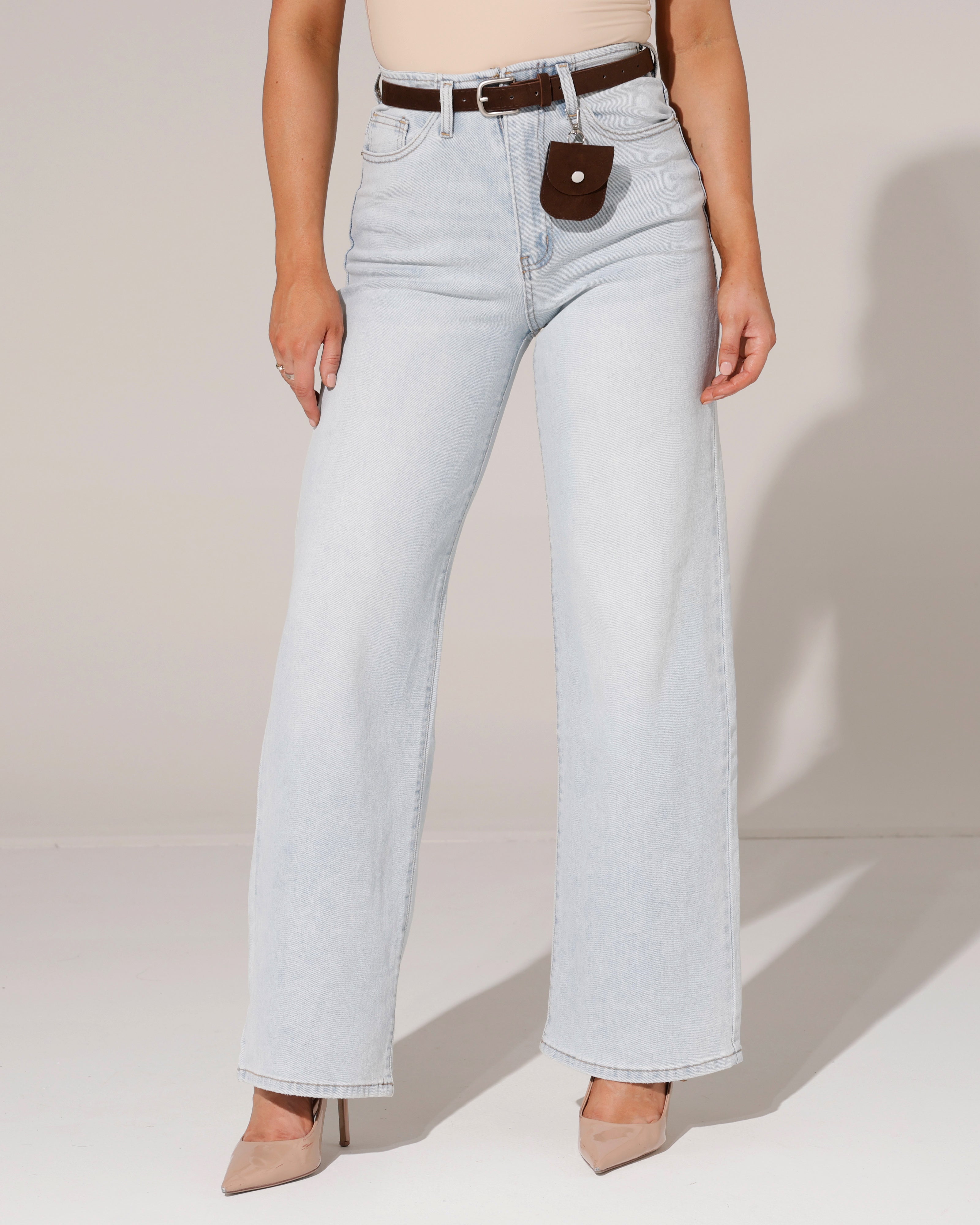 Laulia | Wide leg jeans Grace Lichtblauw