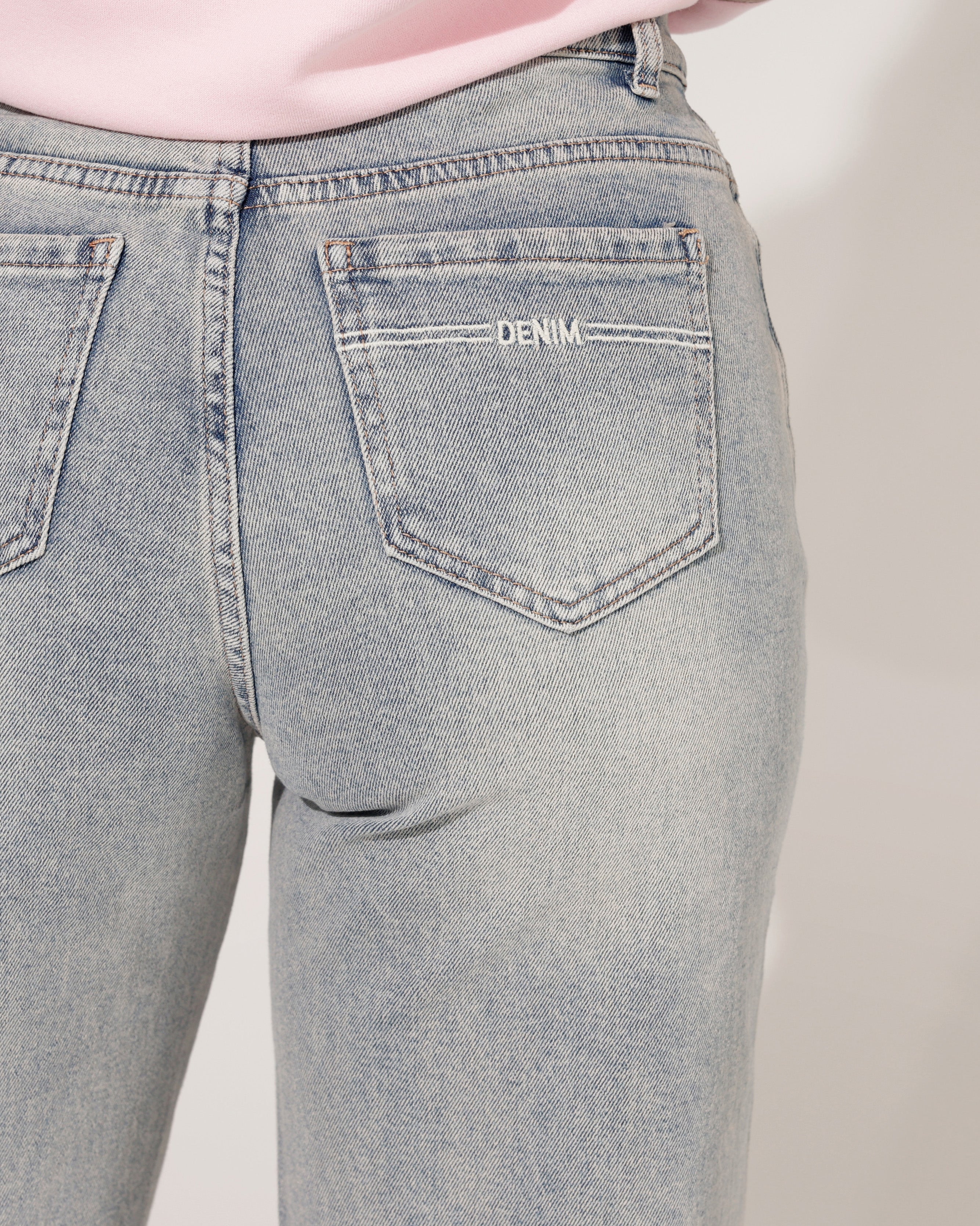 Hello Miss | Barrel jeans Ansh-1 Blauw