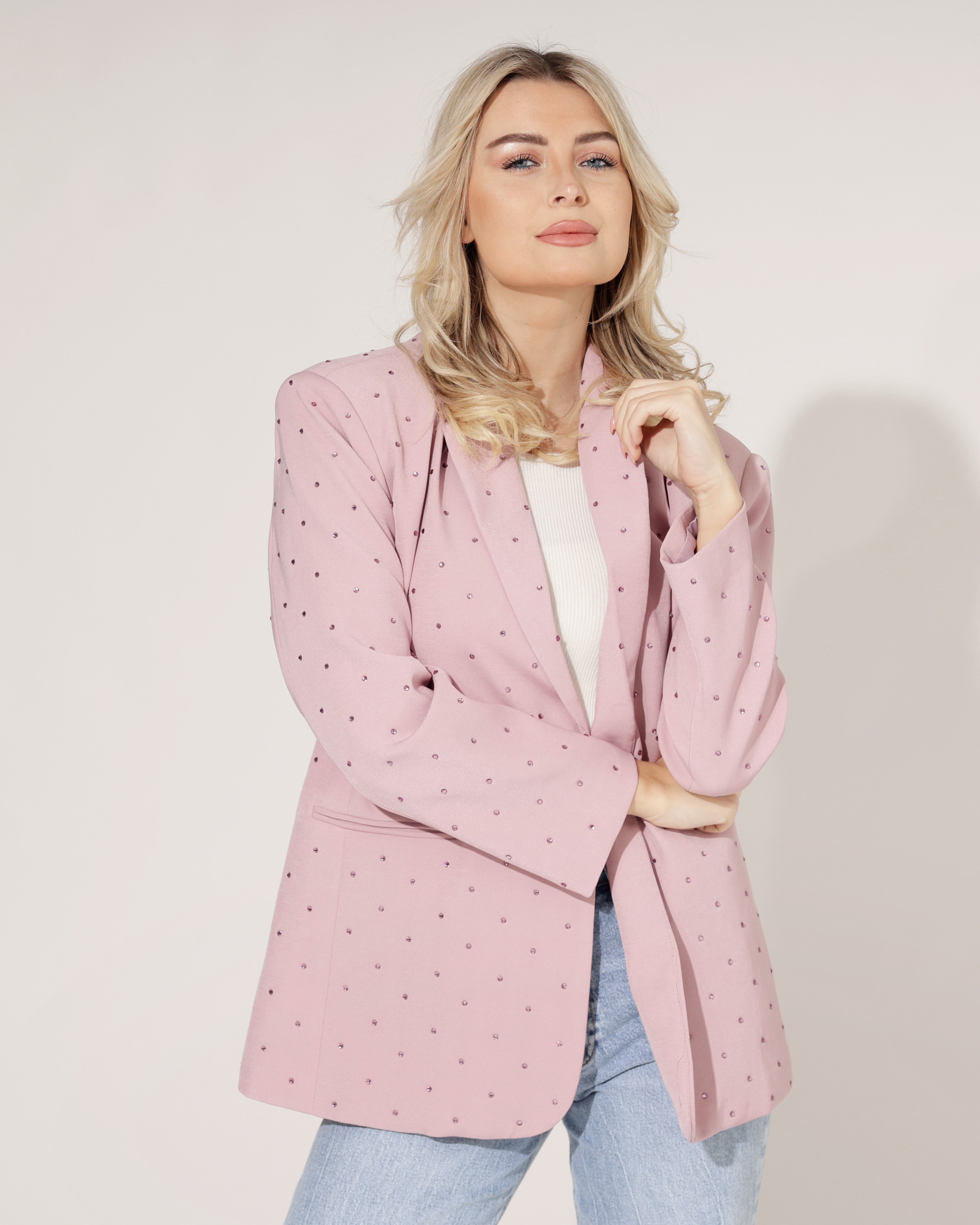 Blazer Glamour Roze