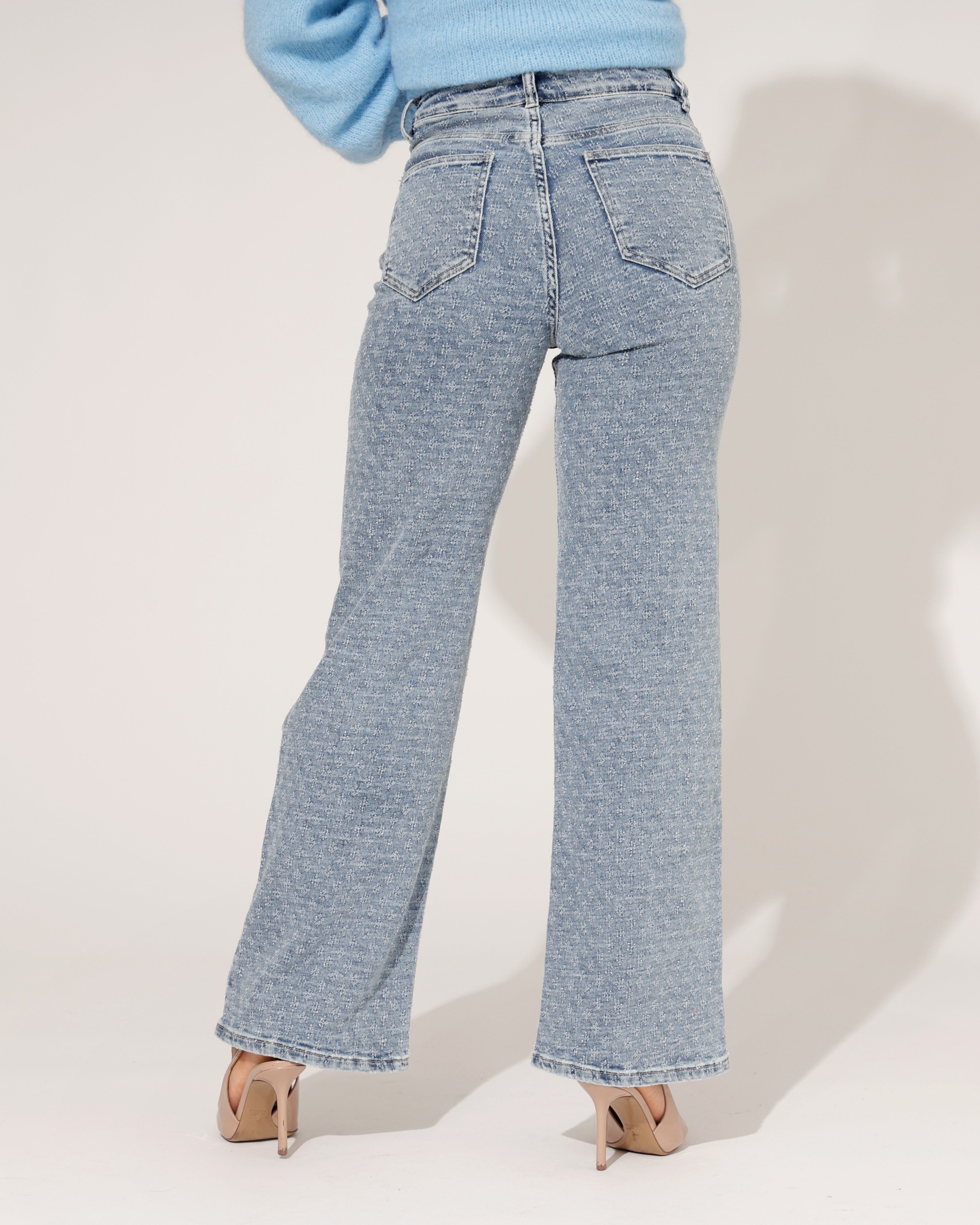 Laulia | Wide leg jeans Kirsten-2 Blauw