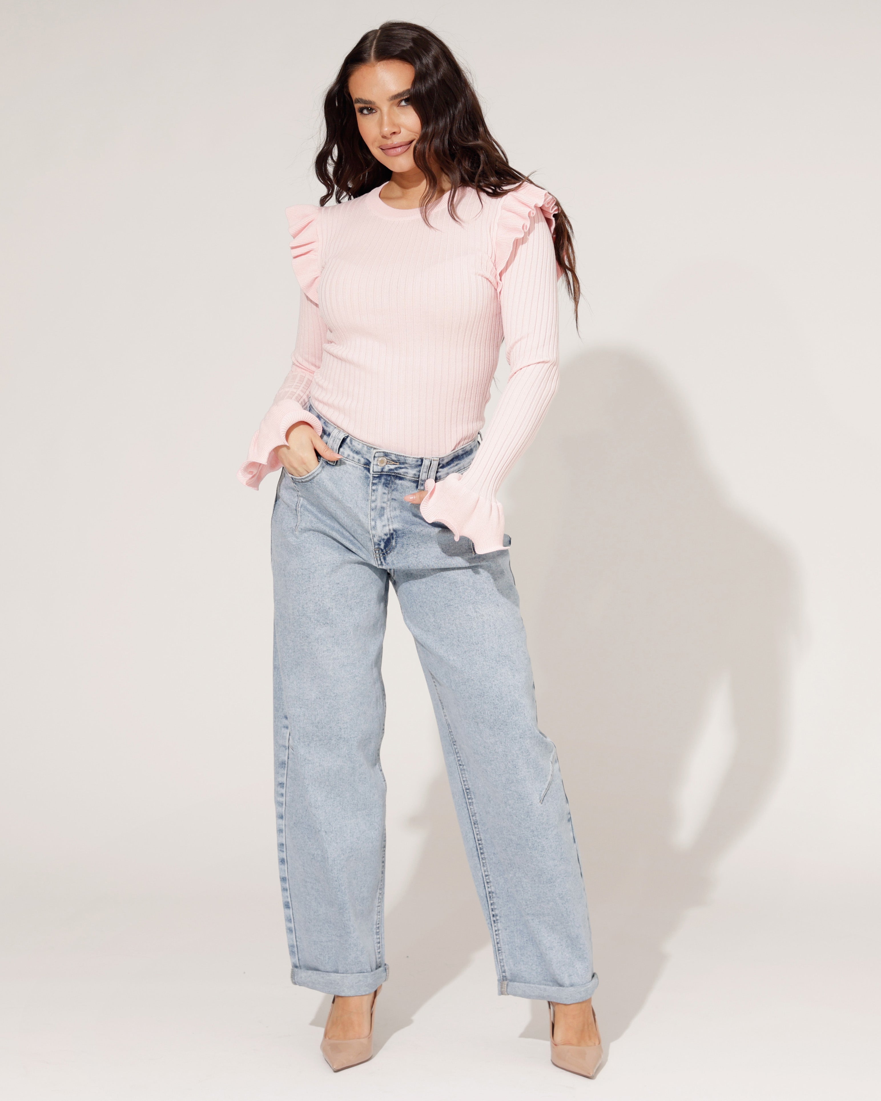 Laulia | Barrel jeans Rilana-1 Lichtblauw