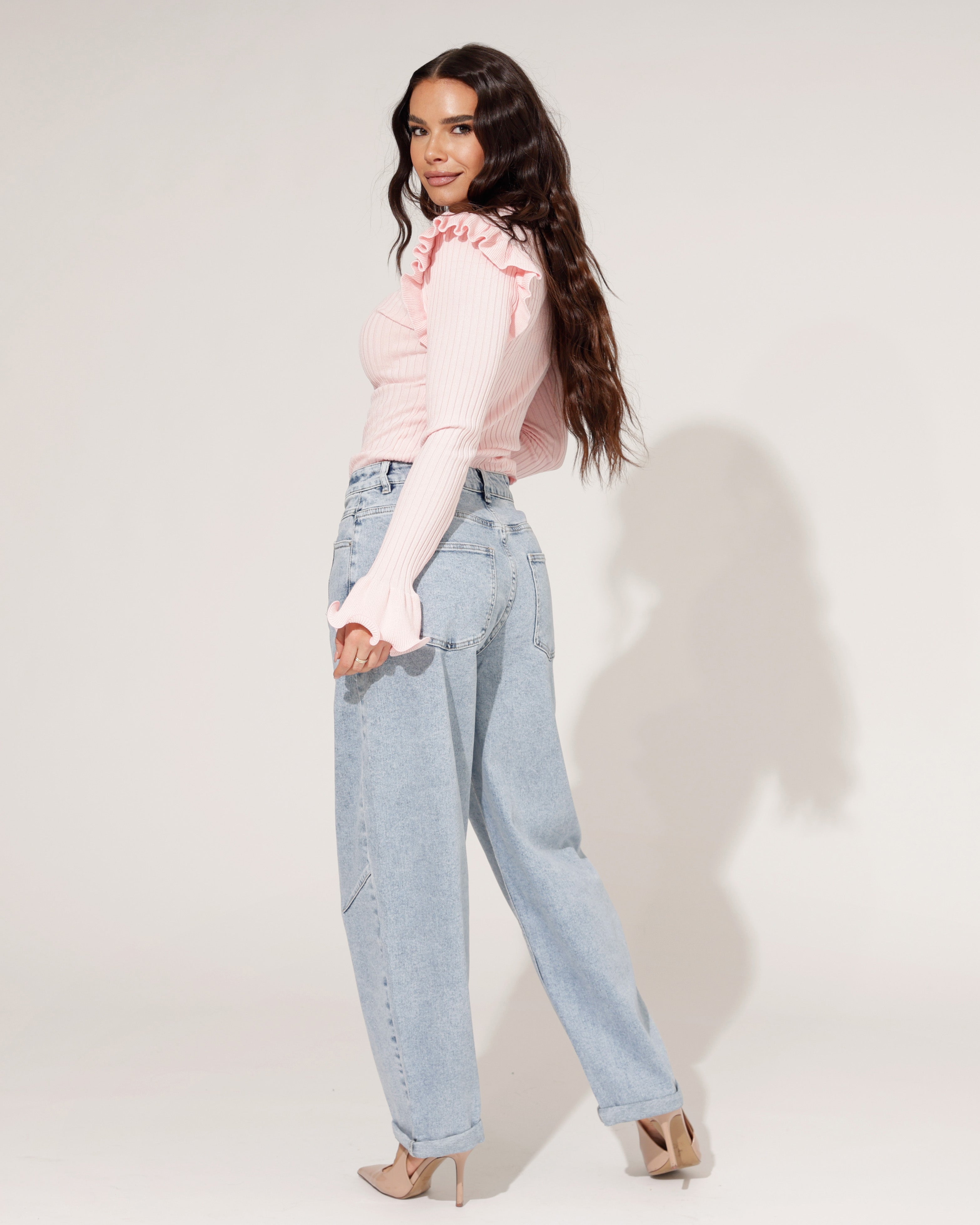 Laulia | Barrel jeans Rilana-1 Lichtblauw