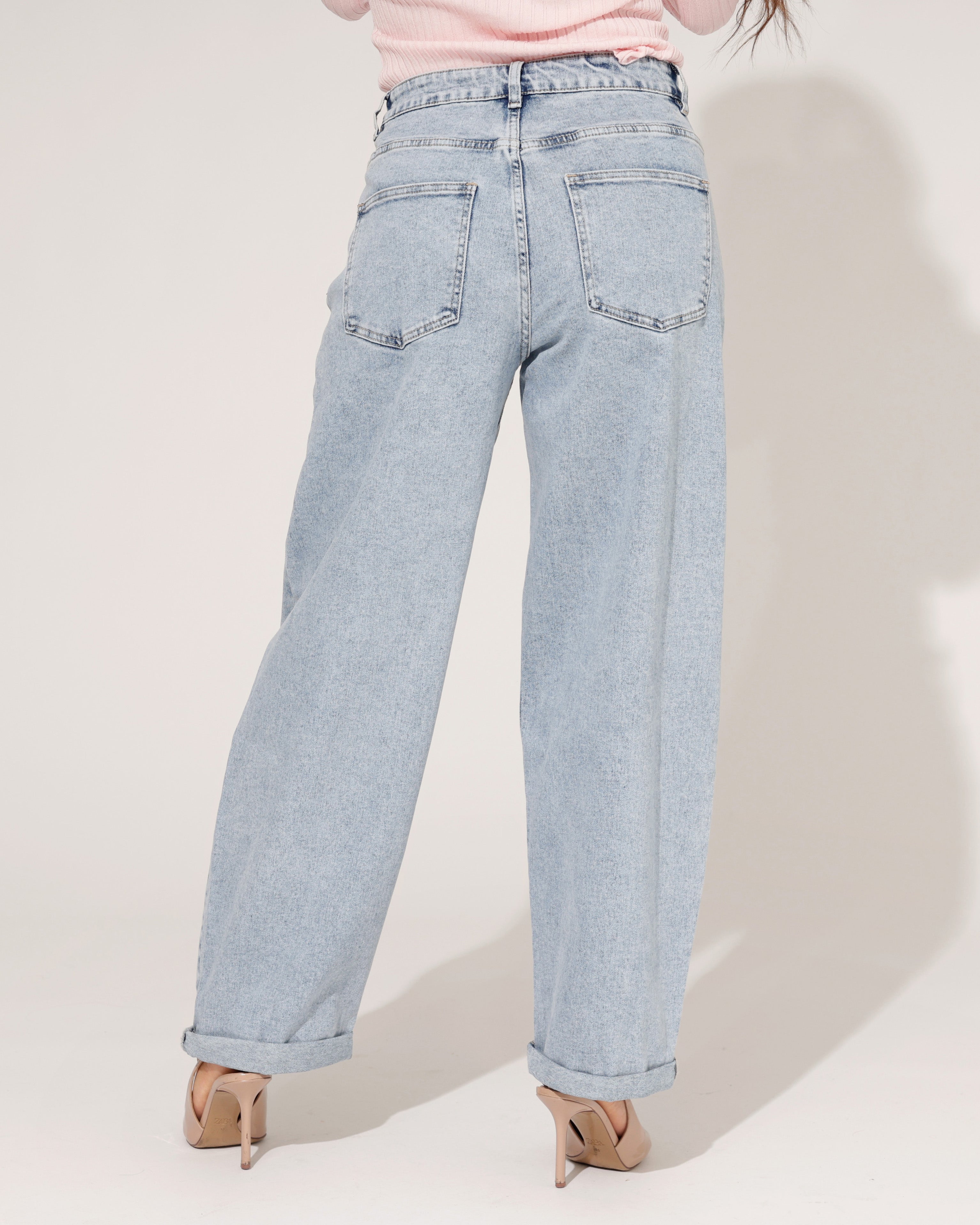 Laulia | Barrel jeans Rilana-1 Lichtblauw