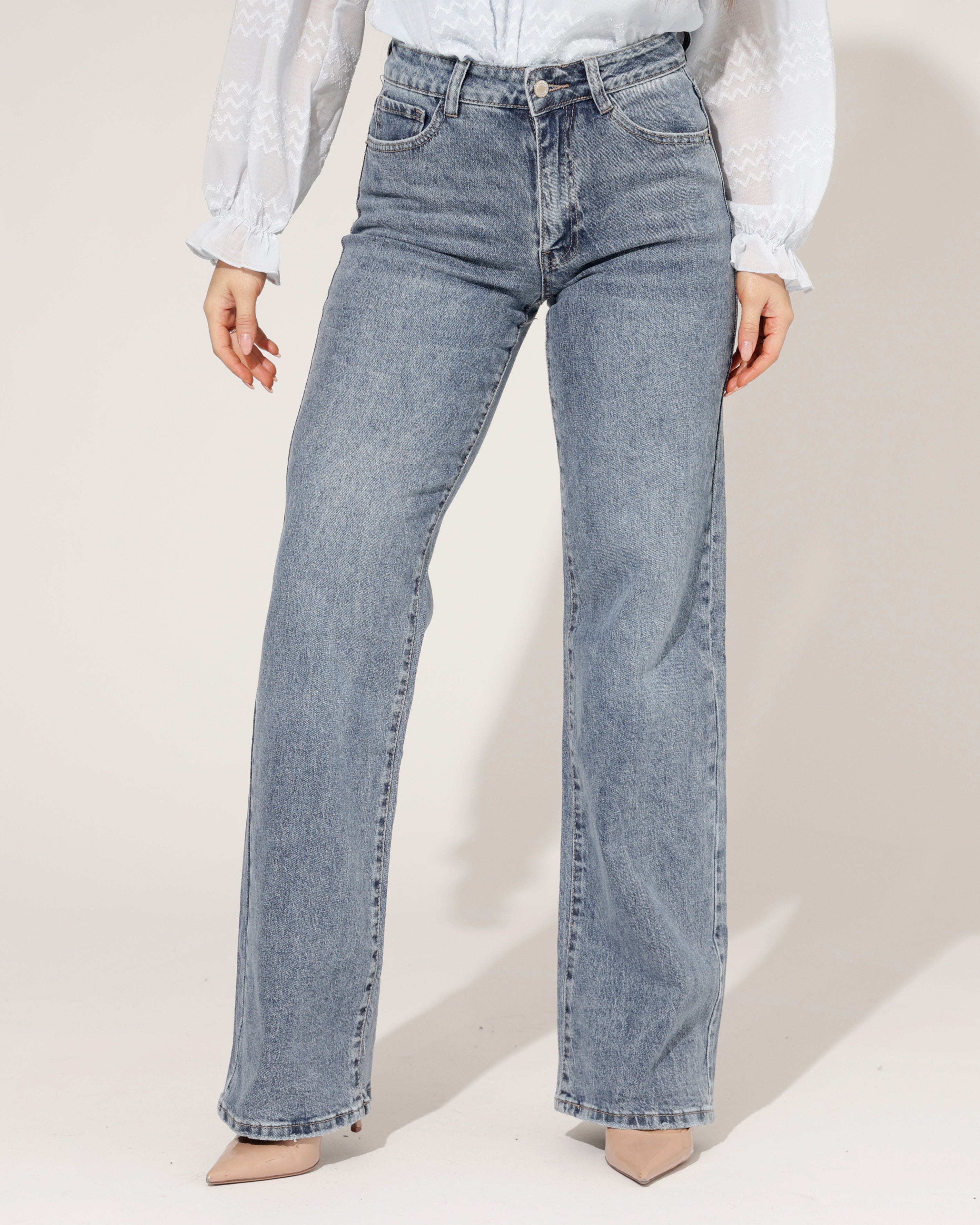 Laulia | Straight jeans Jilly-5 Blauw
