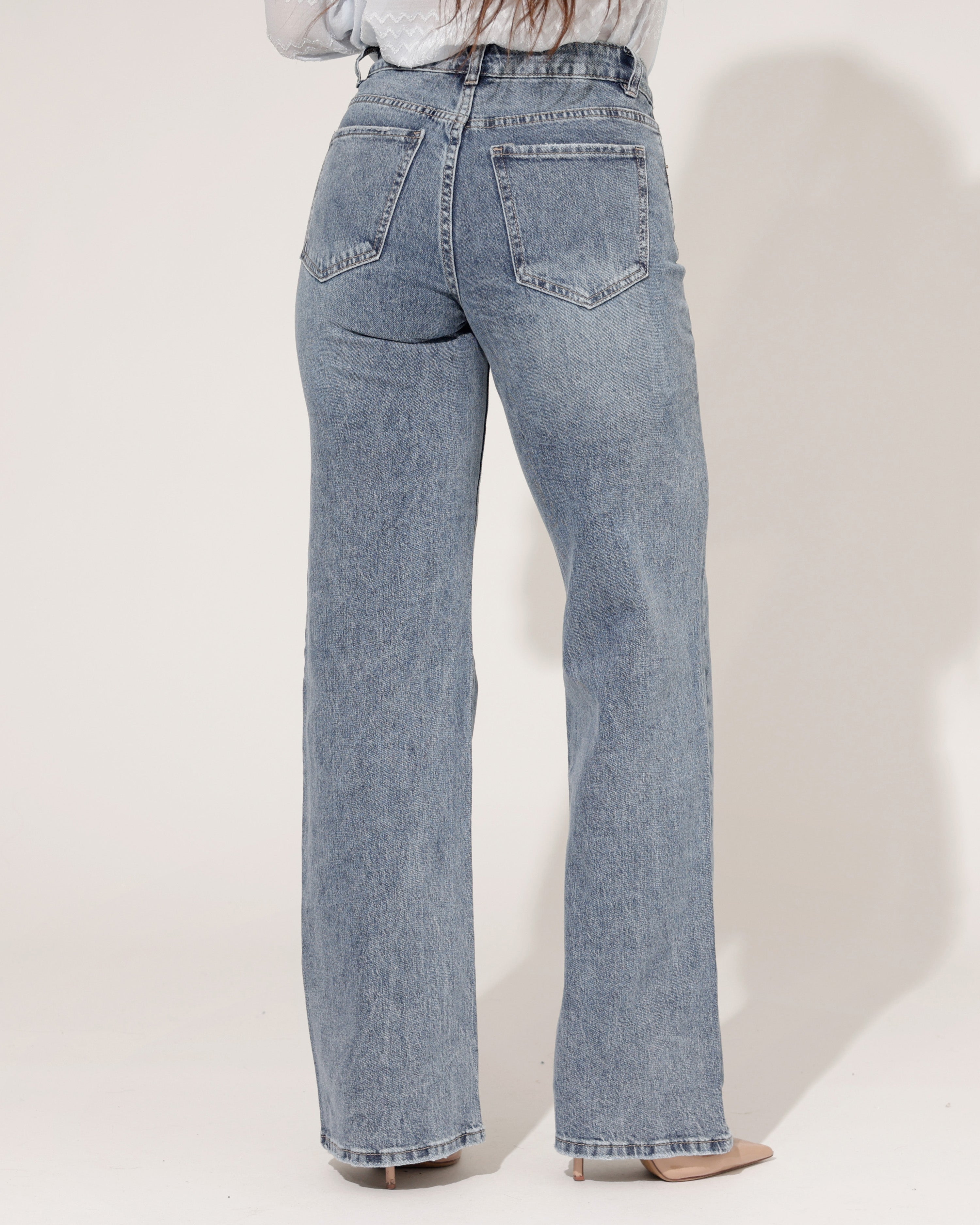 Laulia | Straight jeans Jilly-5 Blauw