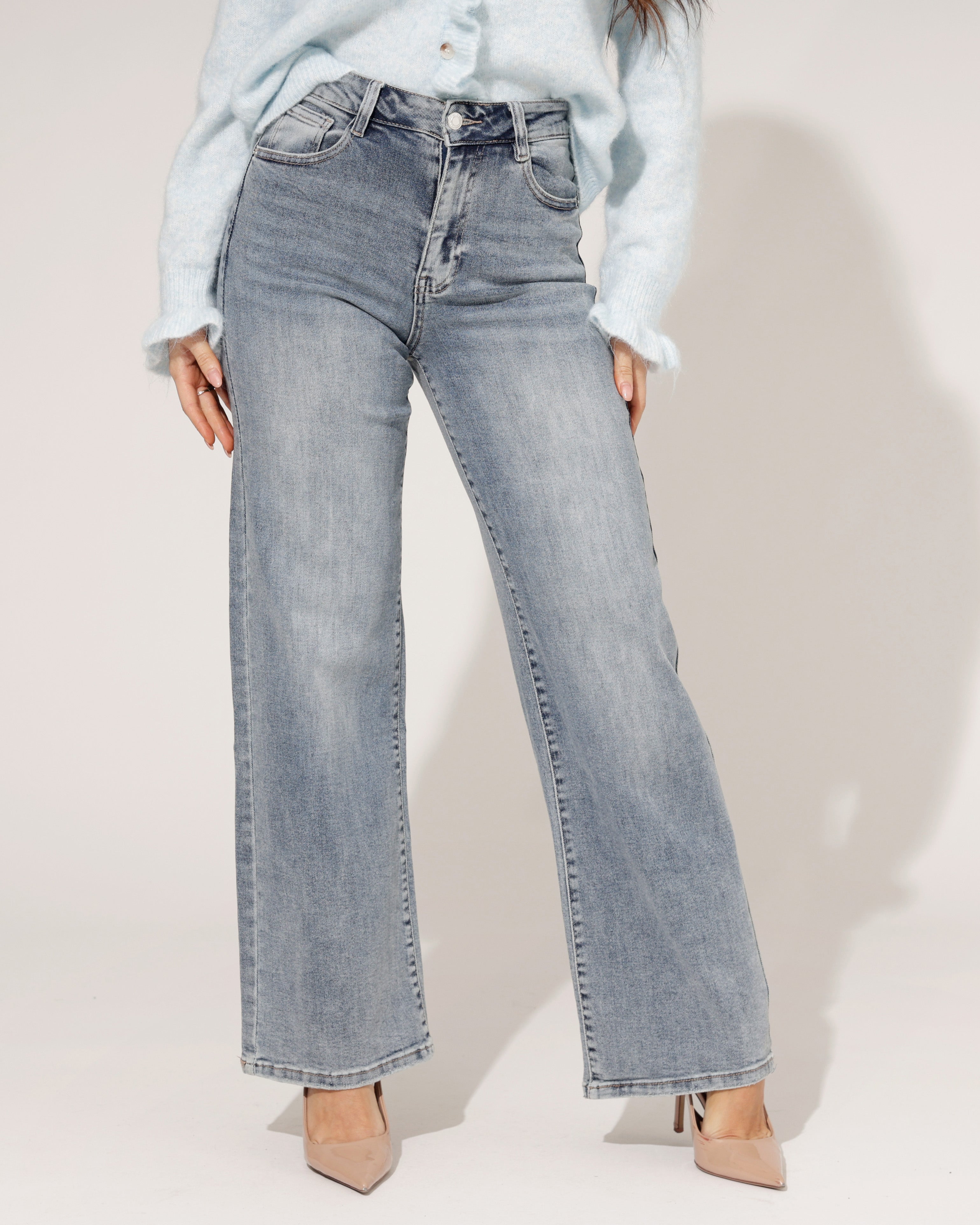 Laulia | Straight jeans Julie-54 Blauw