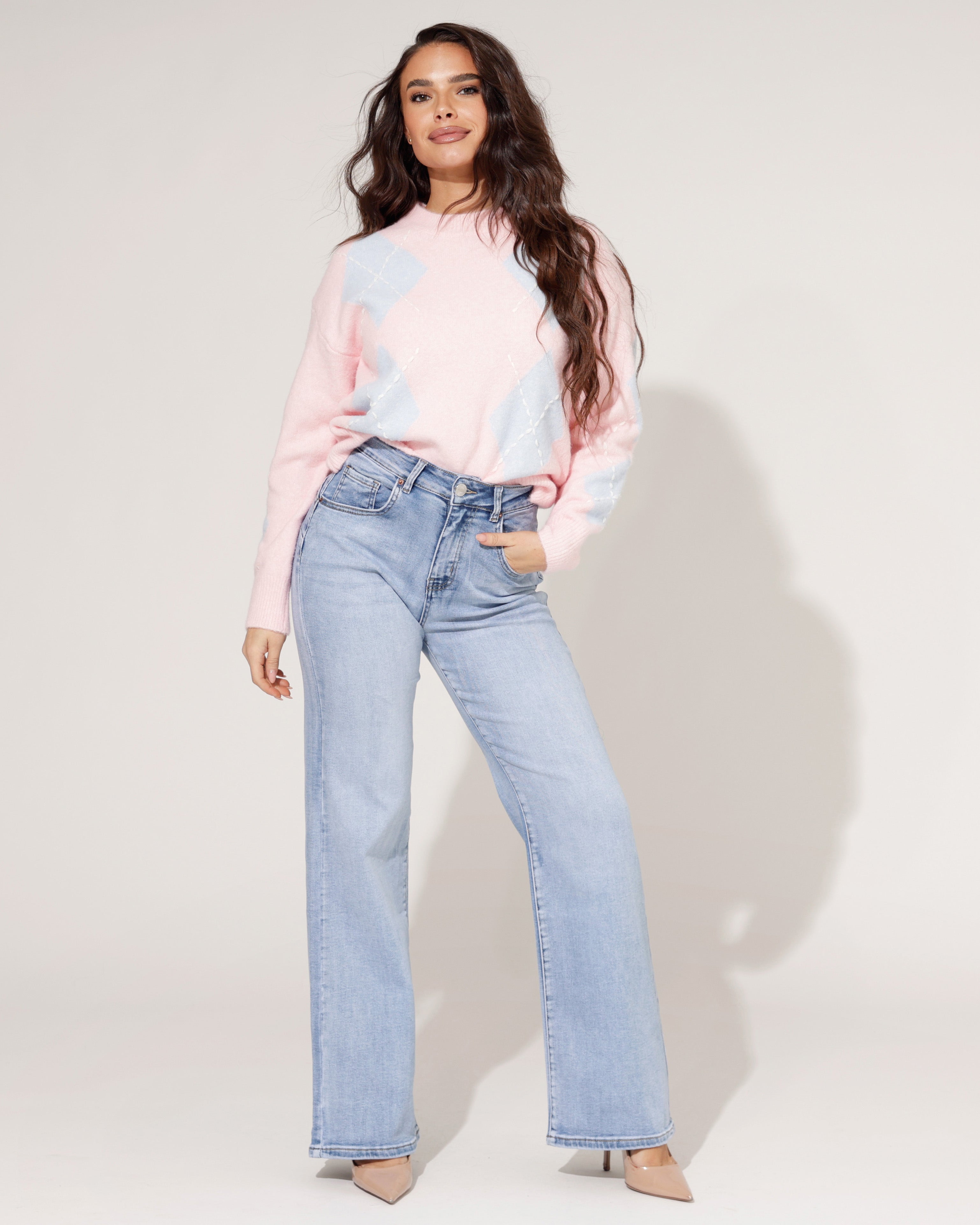Norfy | Wide leg jeans Sammie Lichtblauw