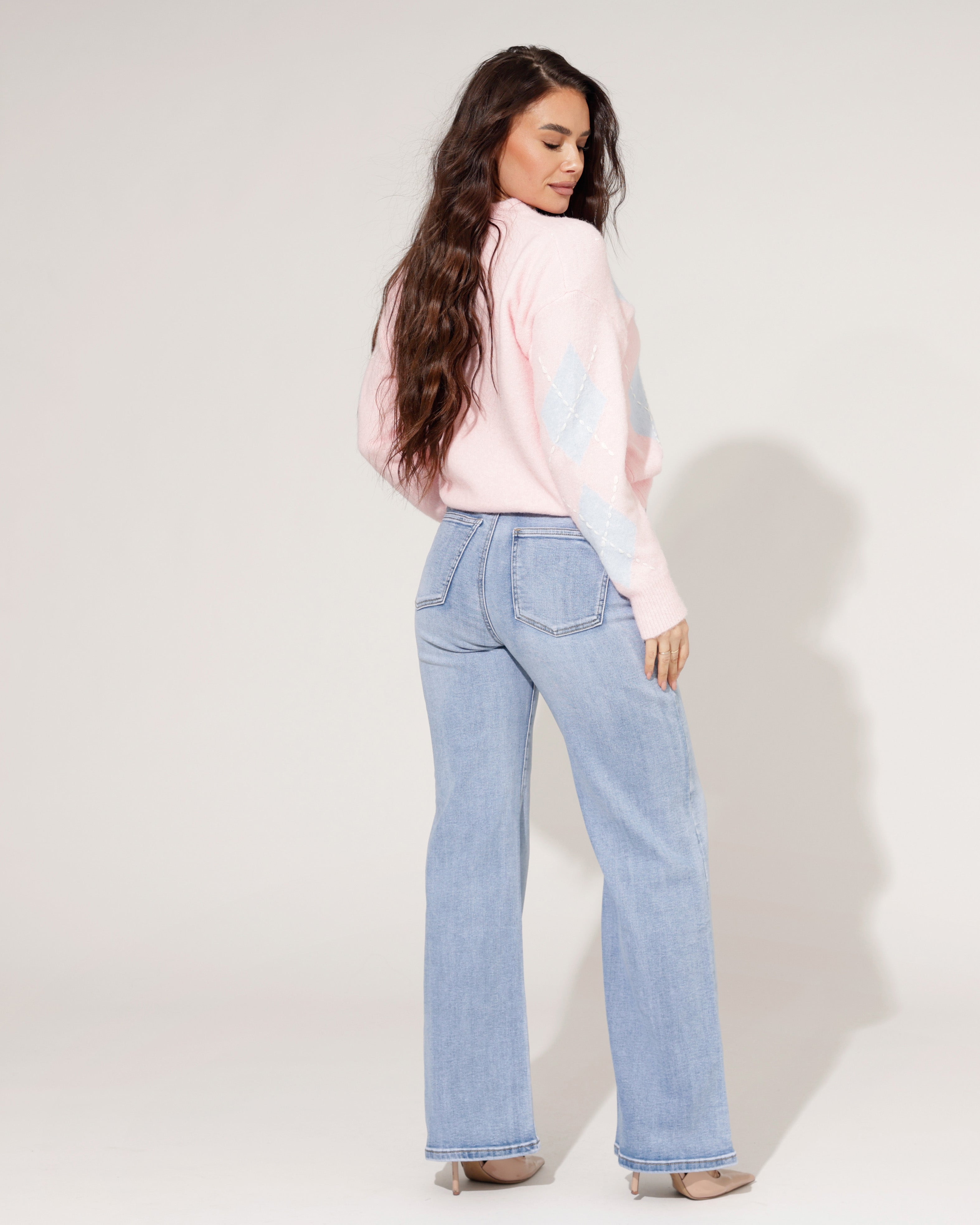Norfy | Wide leg jeans Sammie Lichtblauw