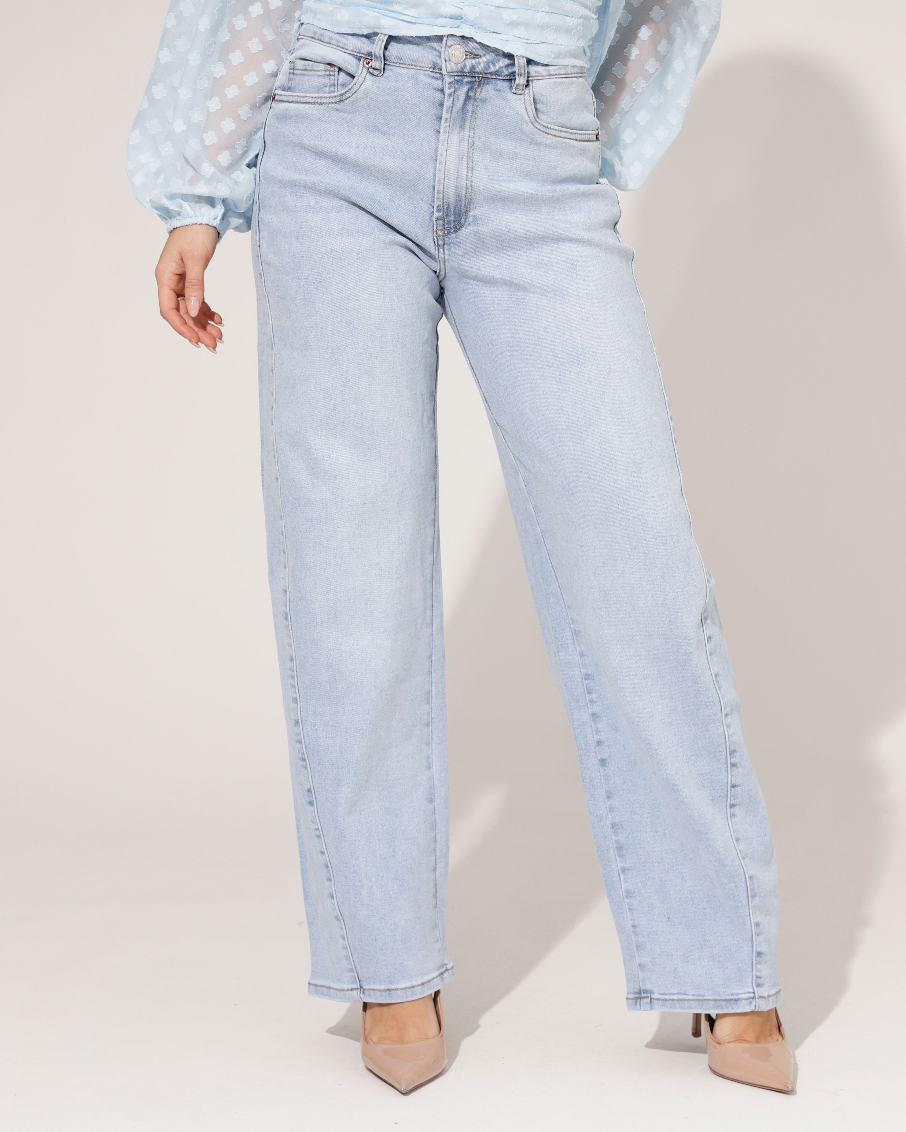 Norfy | Barrel jeans Bibi-1 Lichtblauw