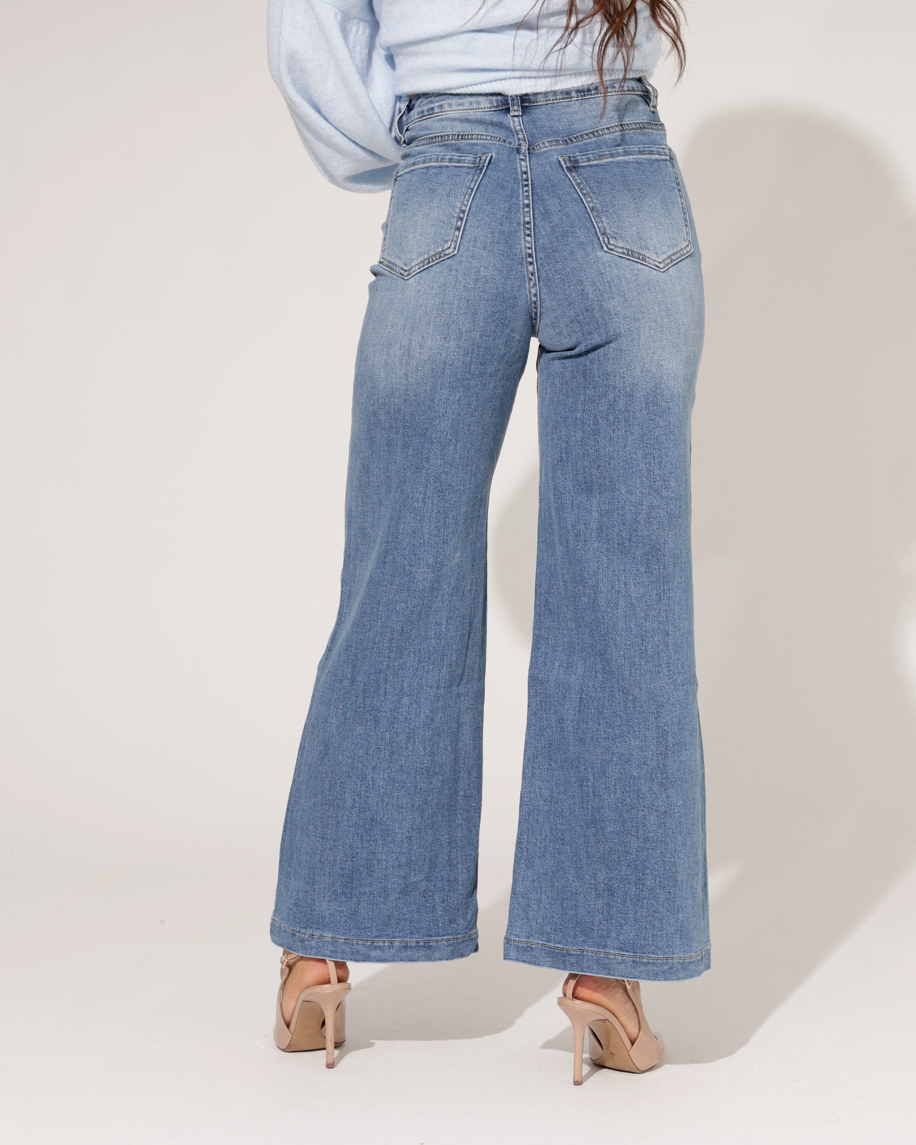 Jewelly| Wide leg jeans Jenna Blauw