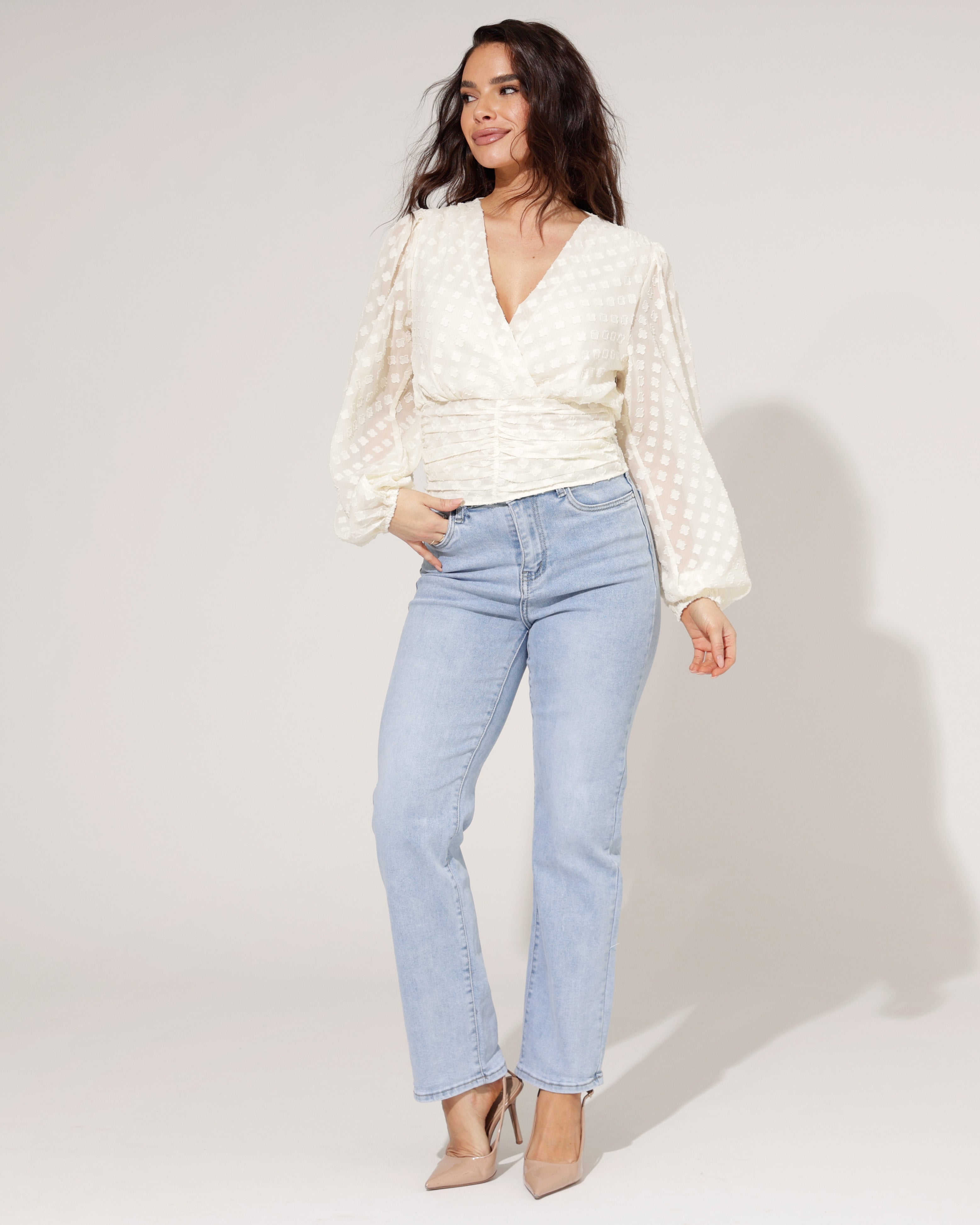 Ana & Lucy | Straight jeans Pien Lichtblauw