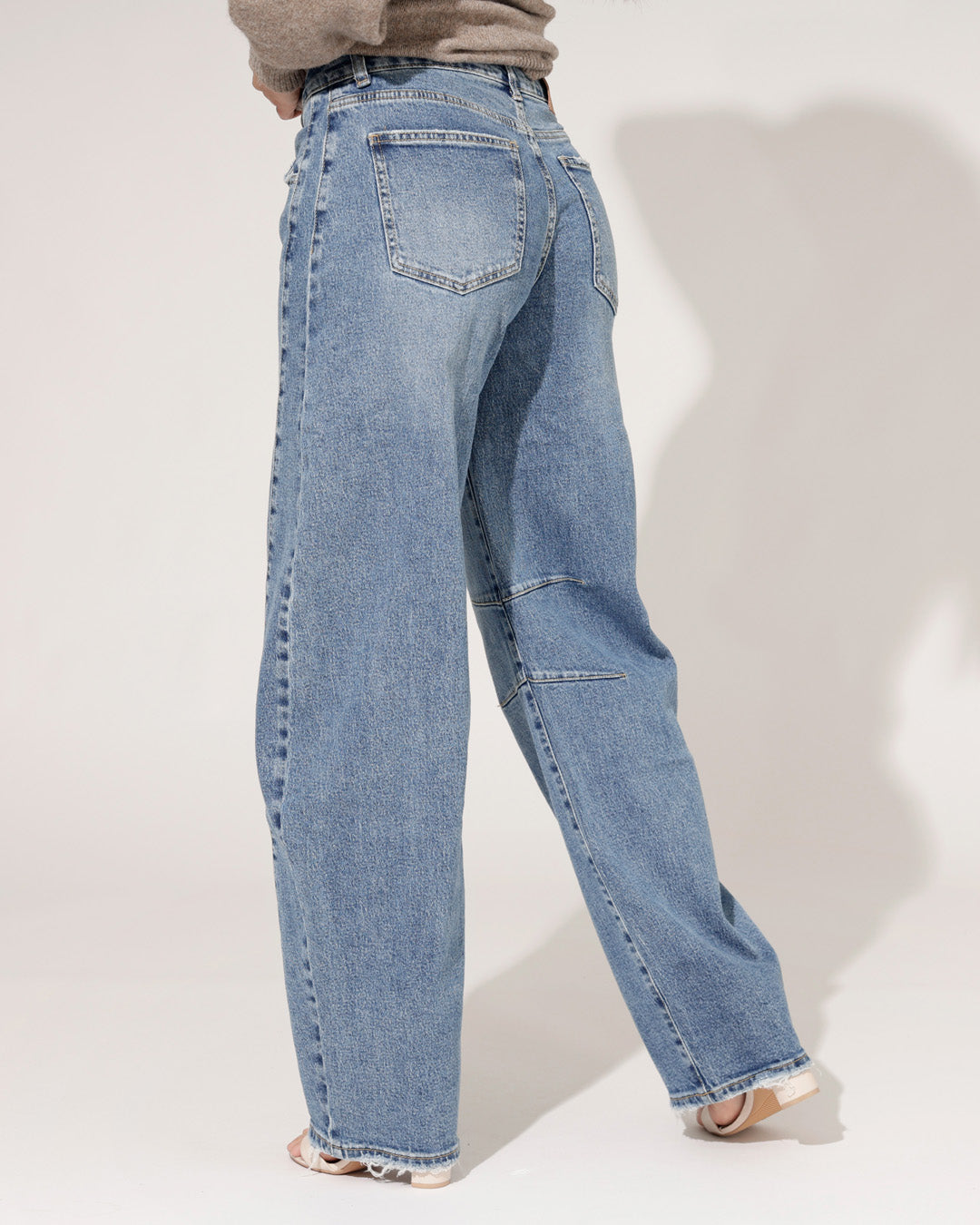Queen Hearts | Barrel jeans Bibi Donkerblauw